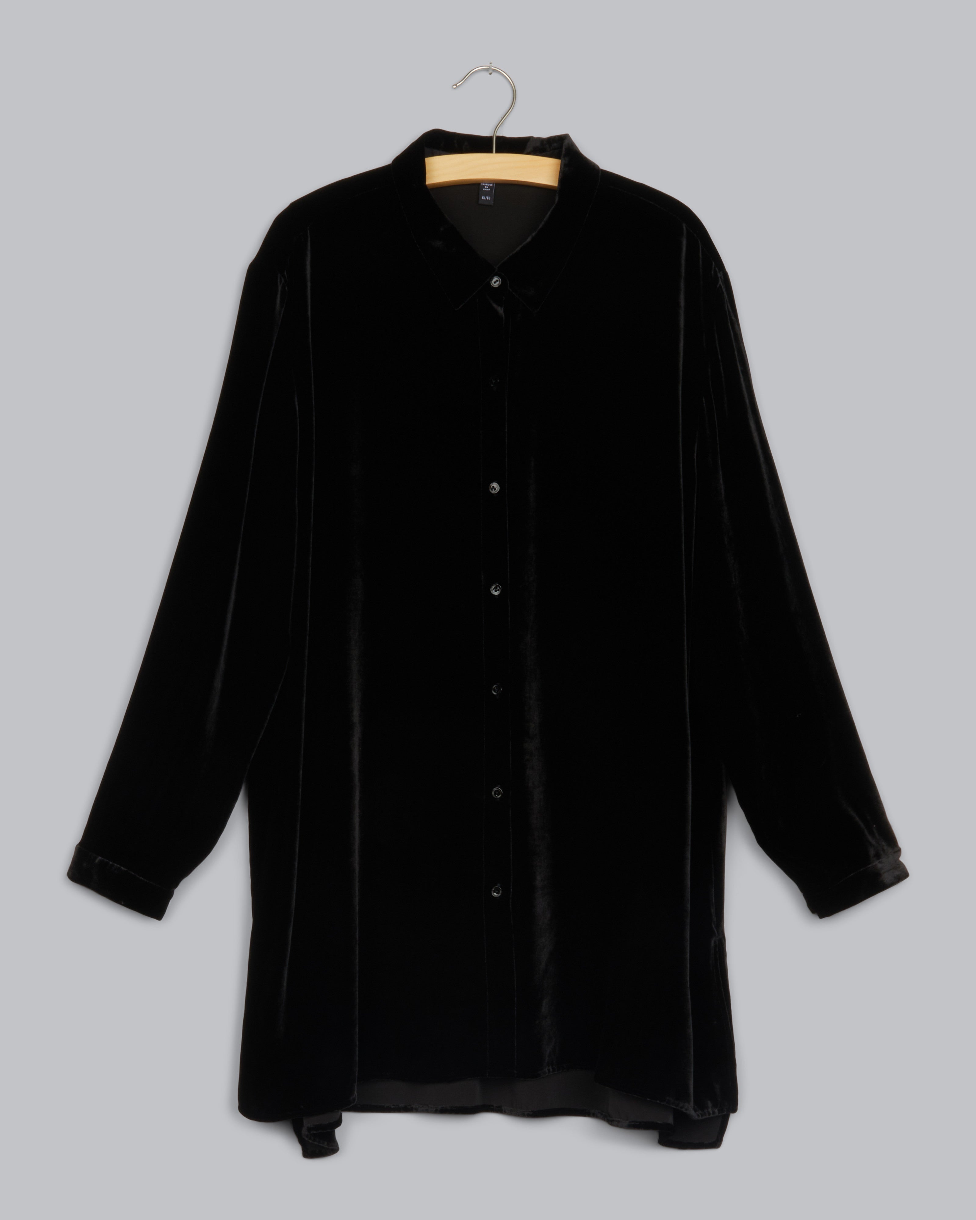 eileen fisher velvet tunic top