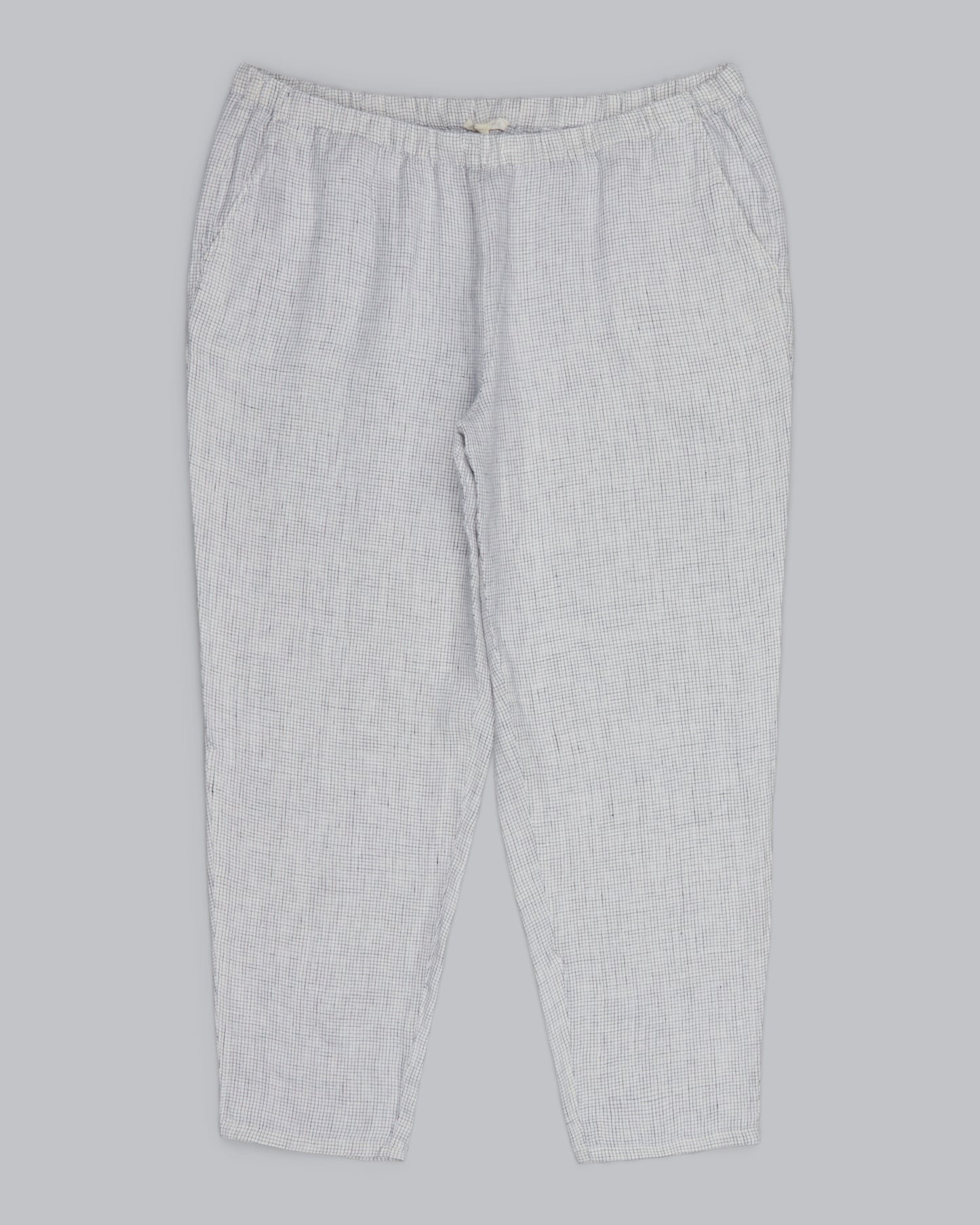 Organic Linen Slub Check Pant