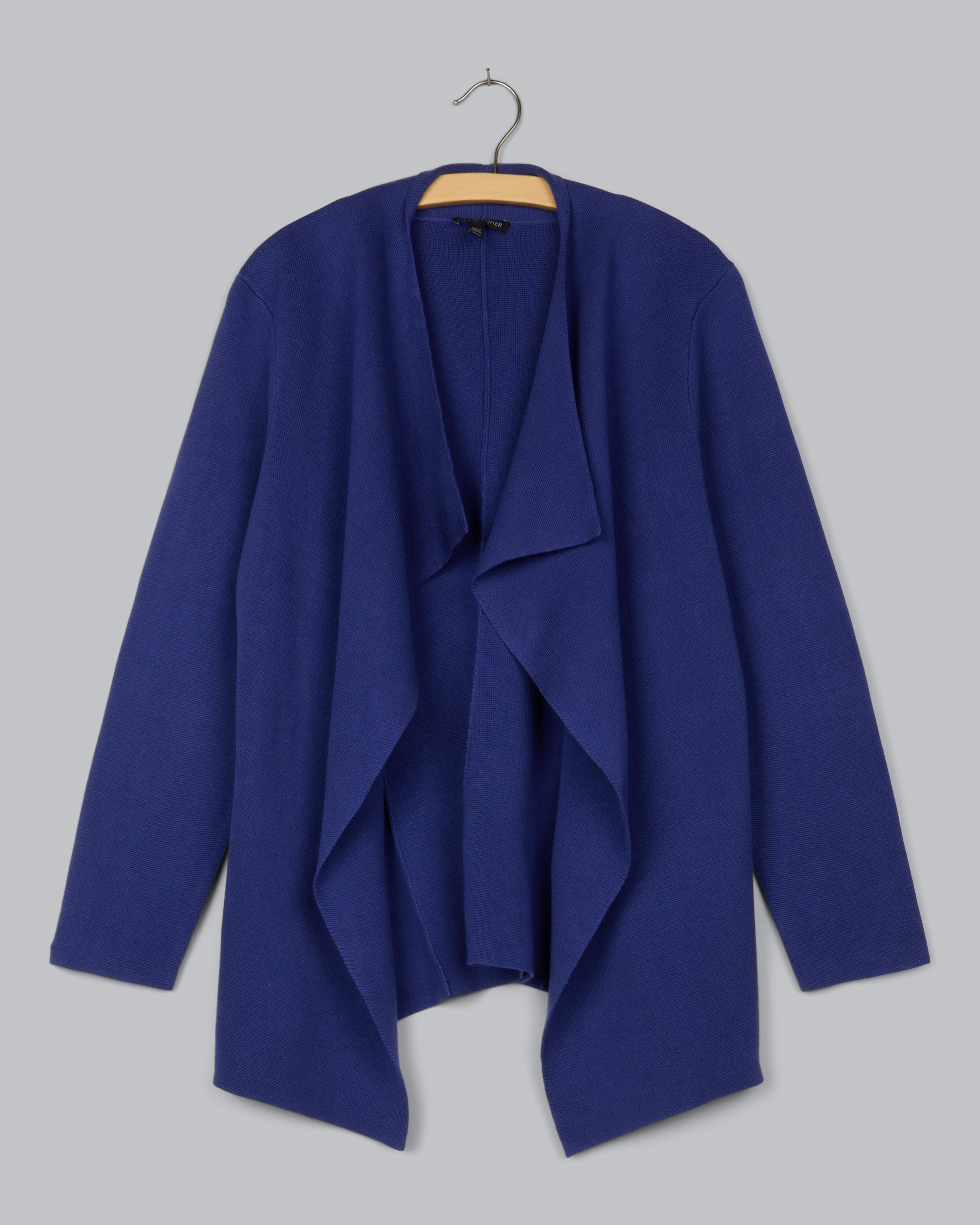 Silk & Organic Cotton Interlock Cardigan – Eileen Fisher Renew