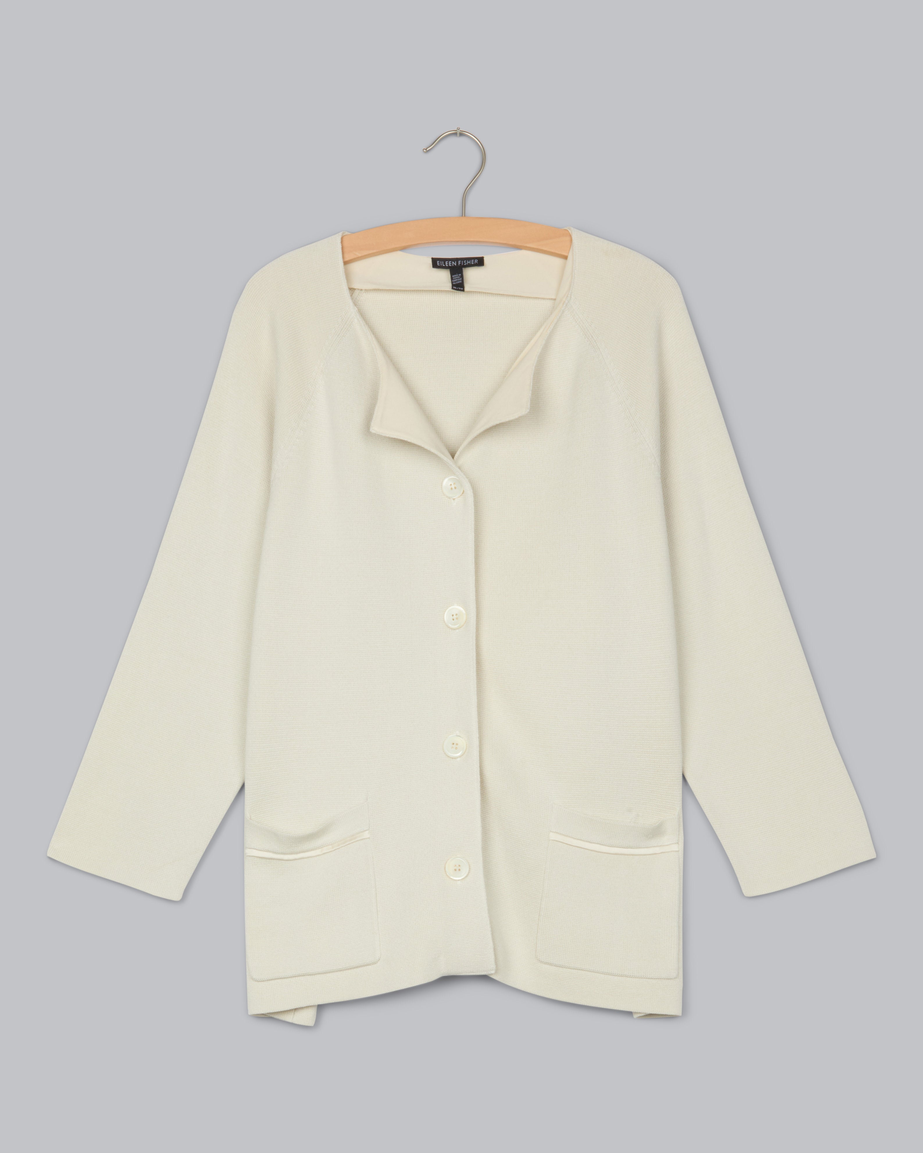 Silk Organic Cotton Interlock Jacket – Eileen Fisher Renew