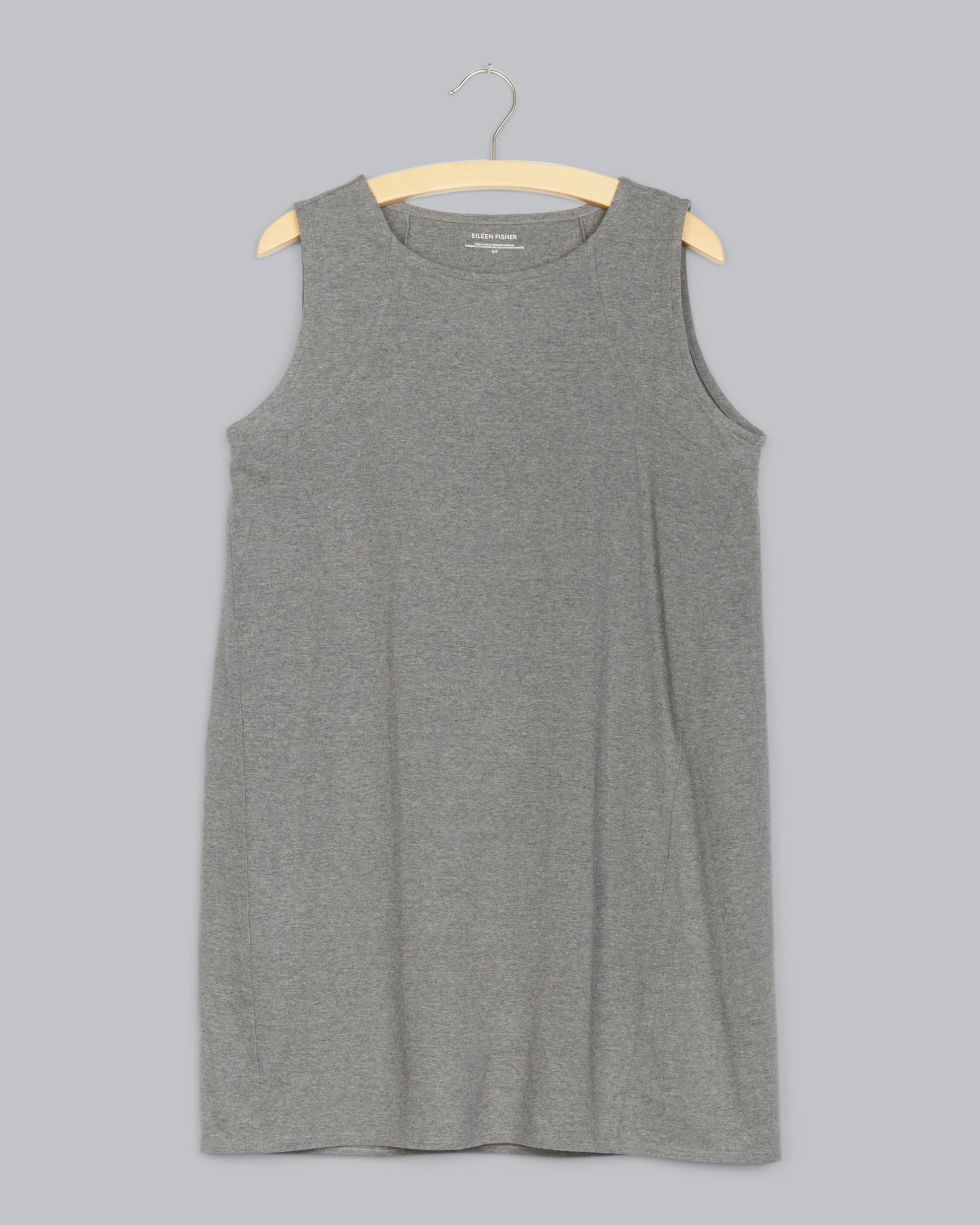 Heathered Organic Cotton Stretch Jersey Dress Eileen Fisher Renew Heathered Organic Cotton Stretch Jersey Dress Eileen Fisher Renew