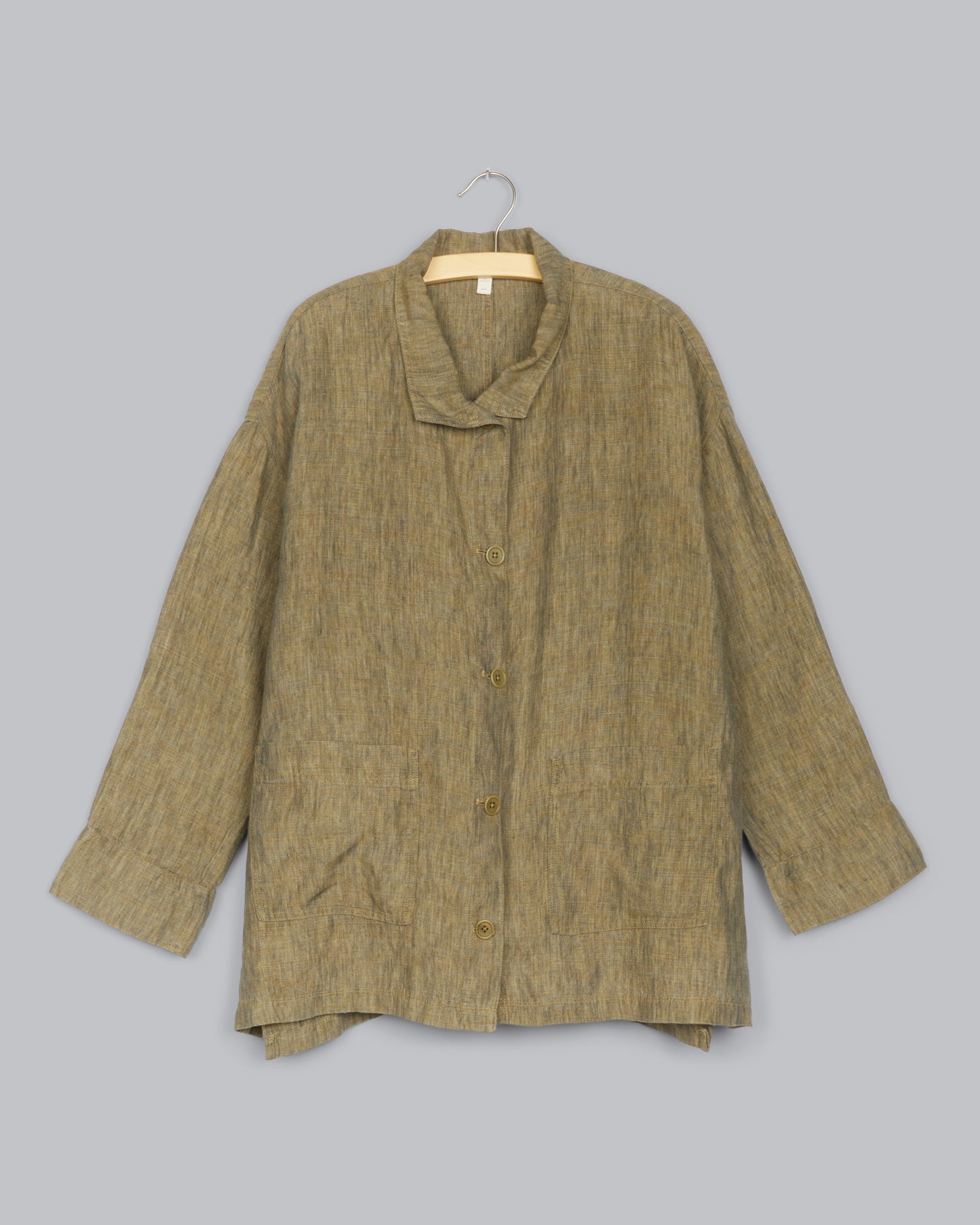 Washed Organic Linen Delave Jacket