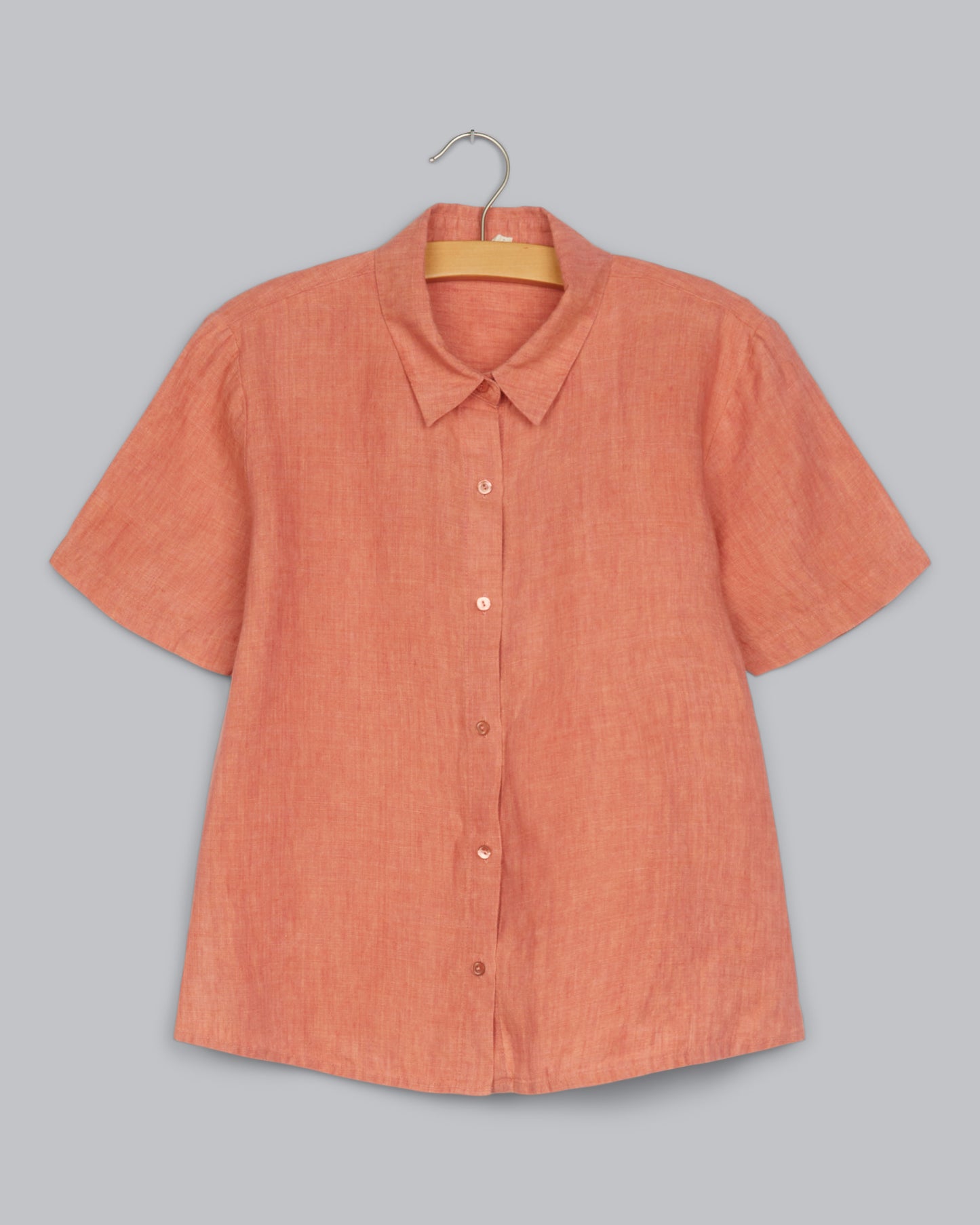 Washed Organic Linen Delave Shirt