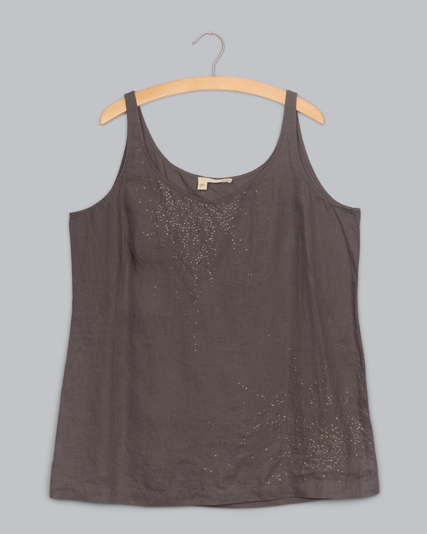Handkerchief Linen with Sequins Tank