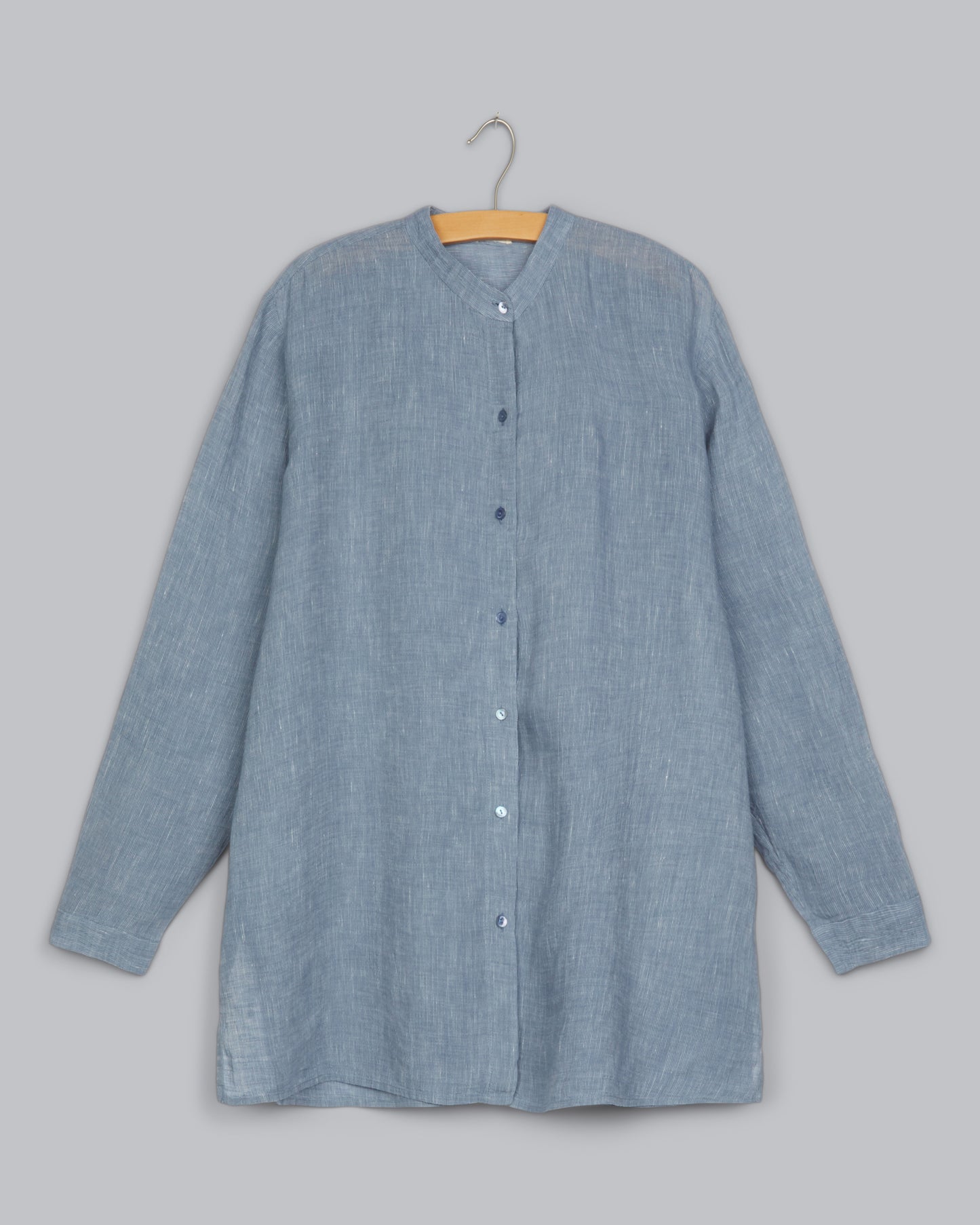 Striped Crinke Organic Linen Shirt