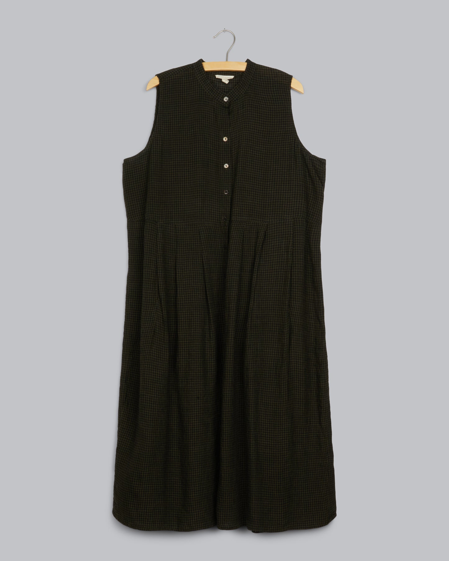 Organic Linen Check Dress