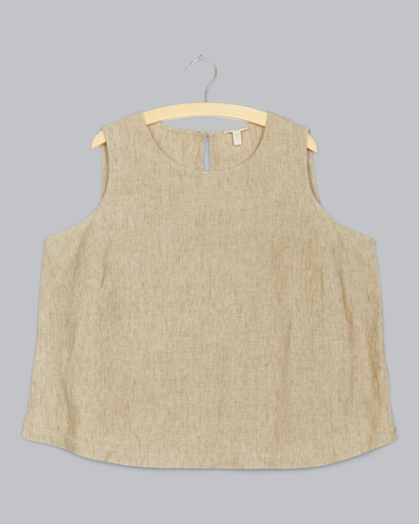 Washed Organic Linen Delave Tank