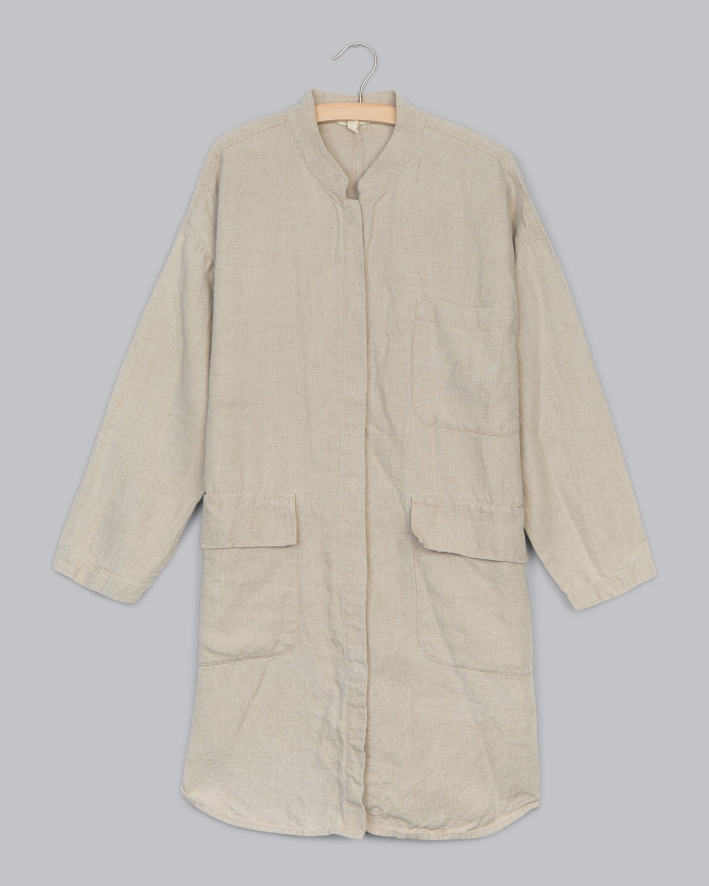 Heavy Organic Linen Coat