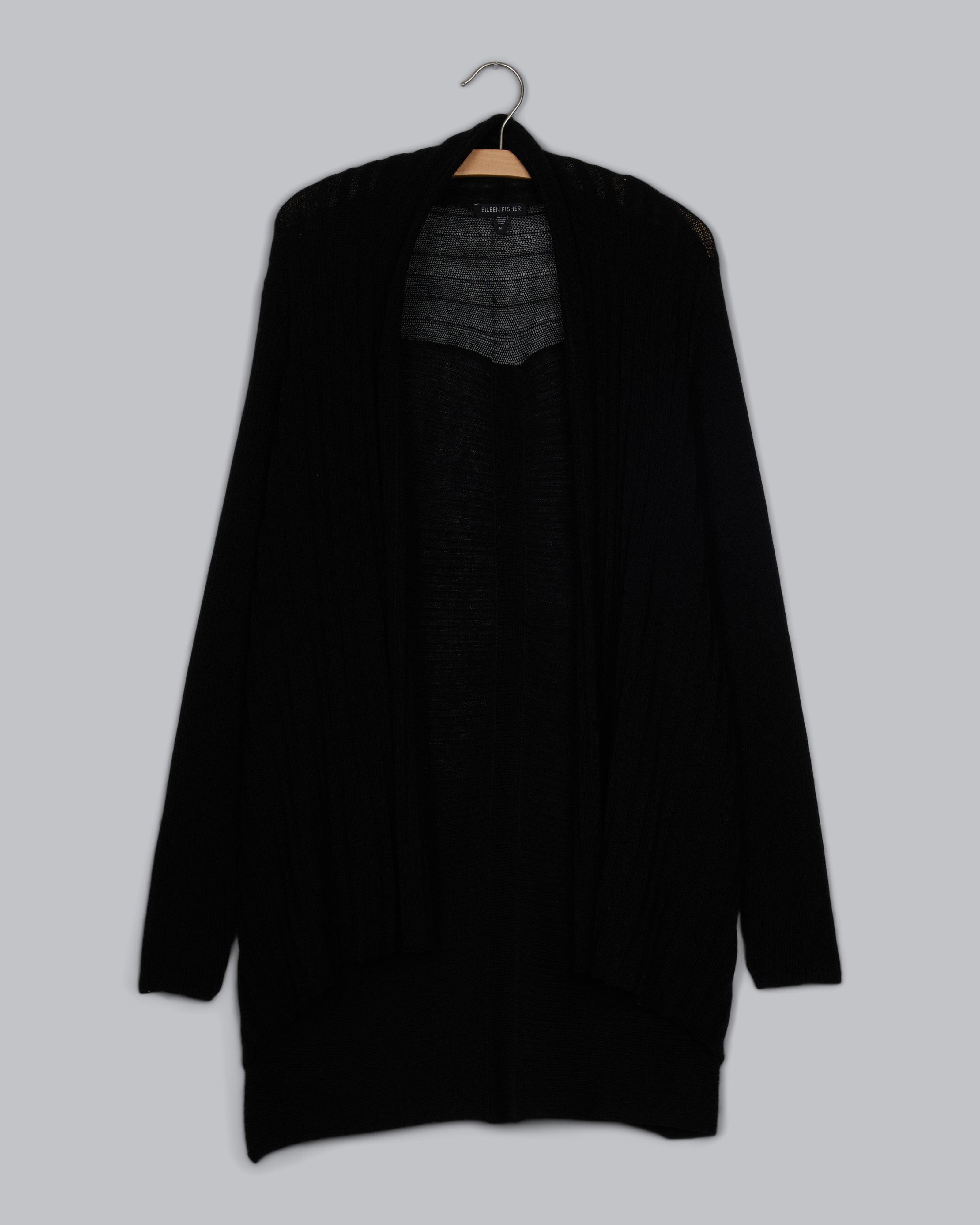 Washable Wool Textured Rib Cardigan – Eileen Fisher Renew