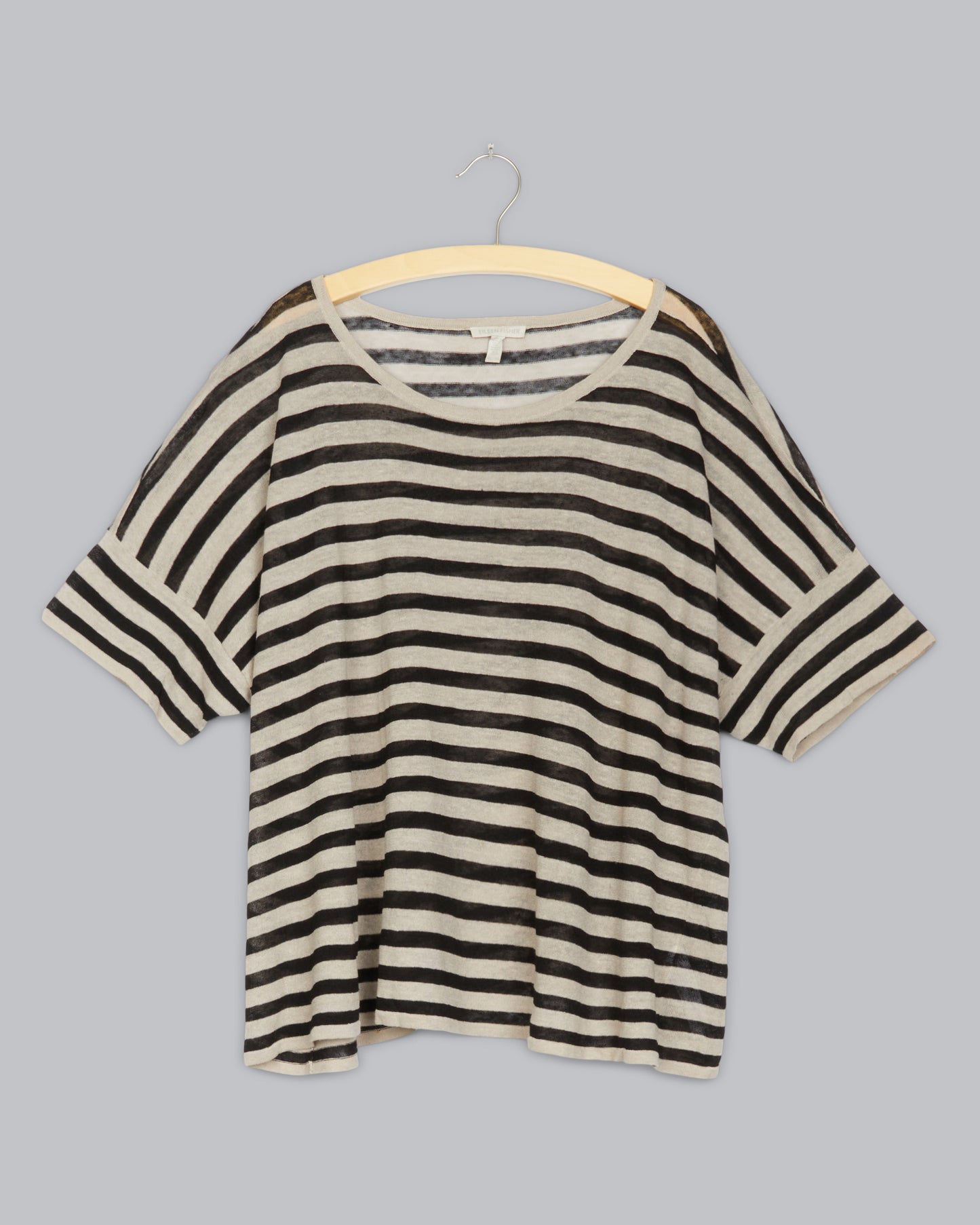 Fine Organic Linen Crepe Stripe Pullover