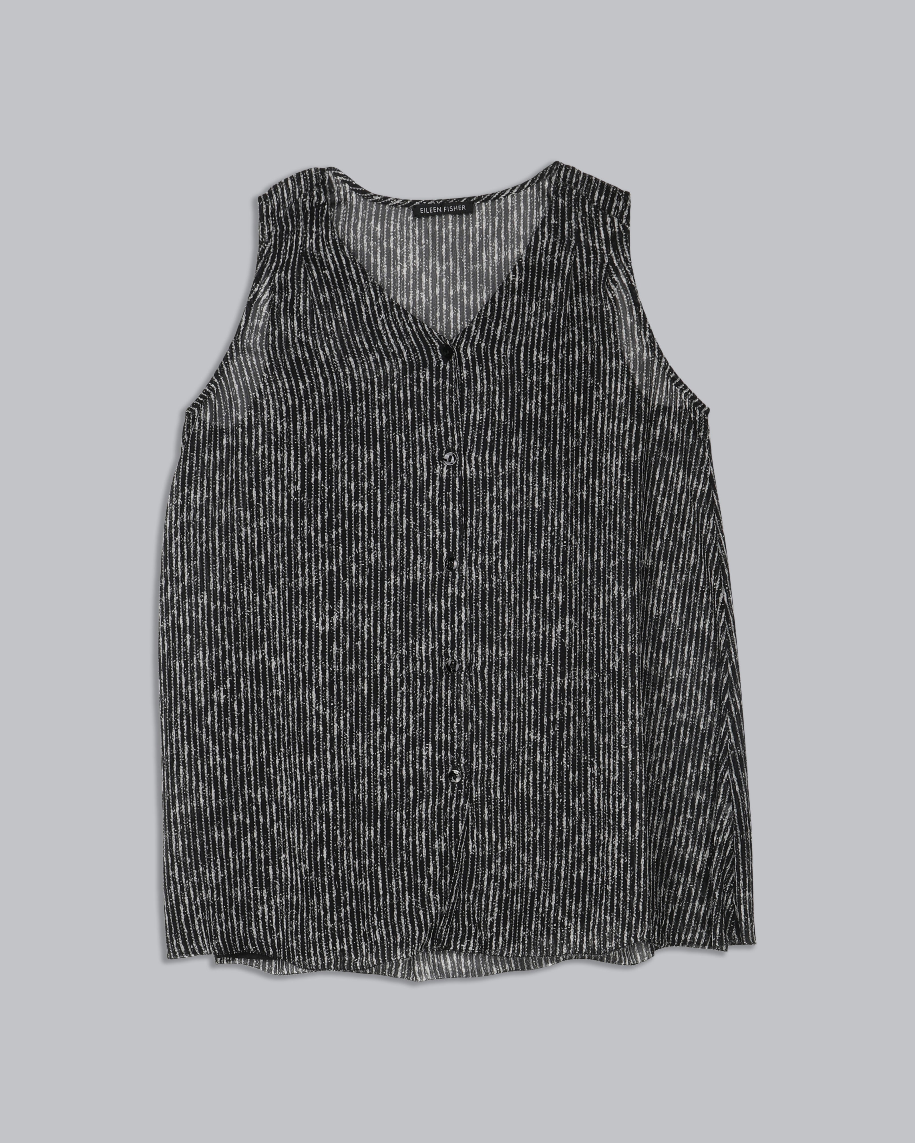 Elemental Printed Crinkle Silk Tank – Eileen Fisher Renew
