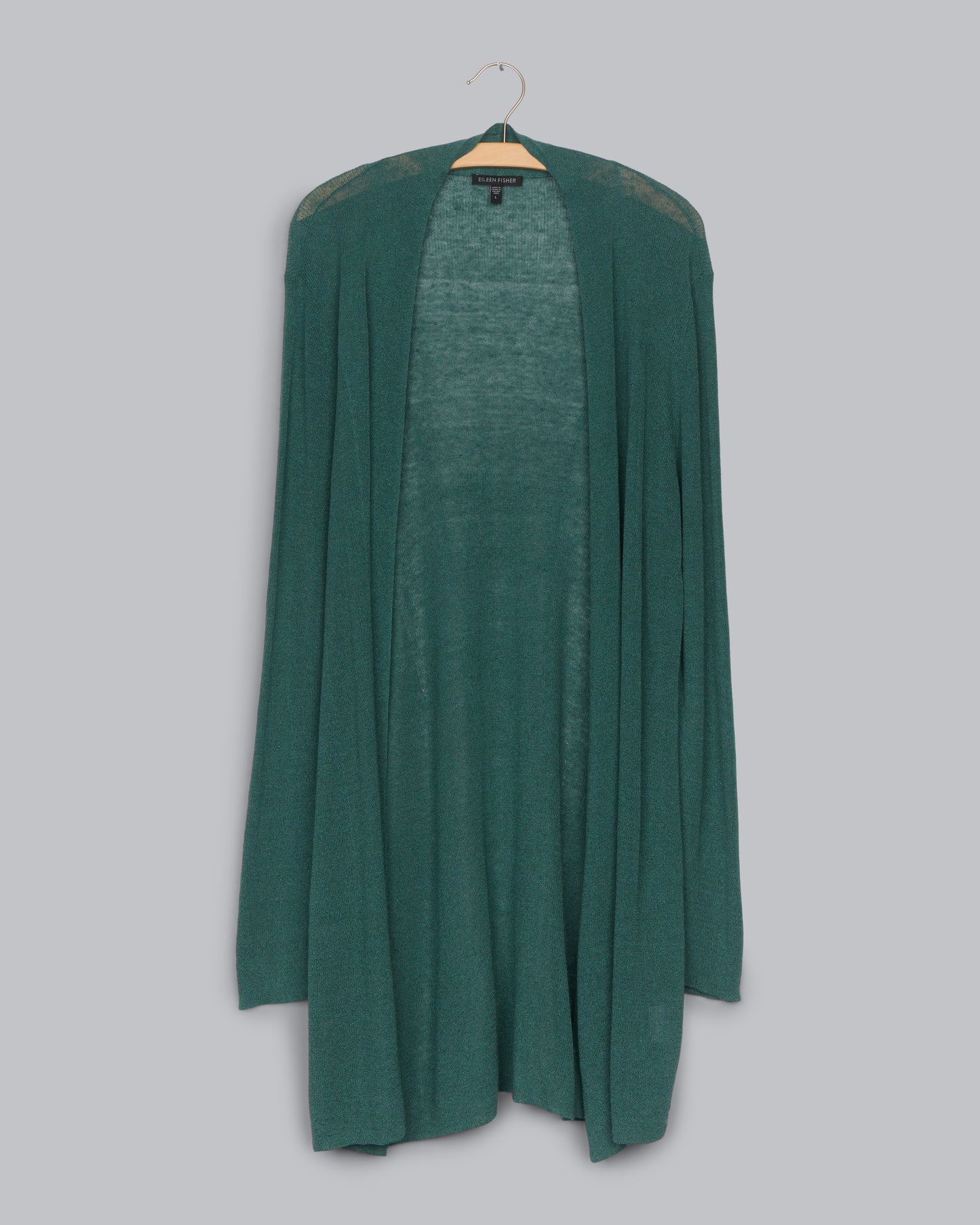 Polished Linen Rib Cardigan