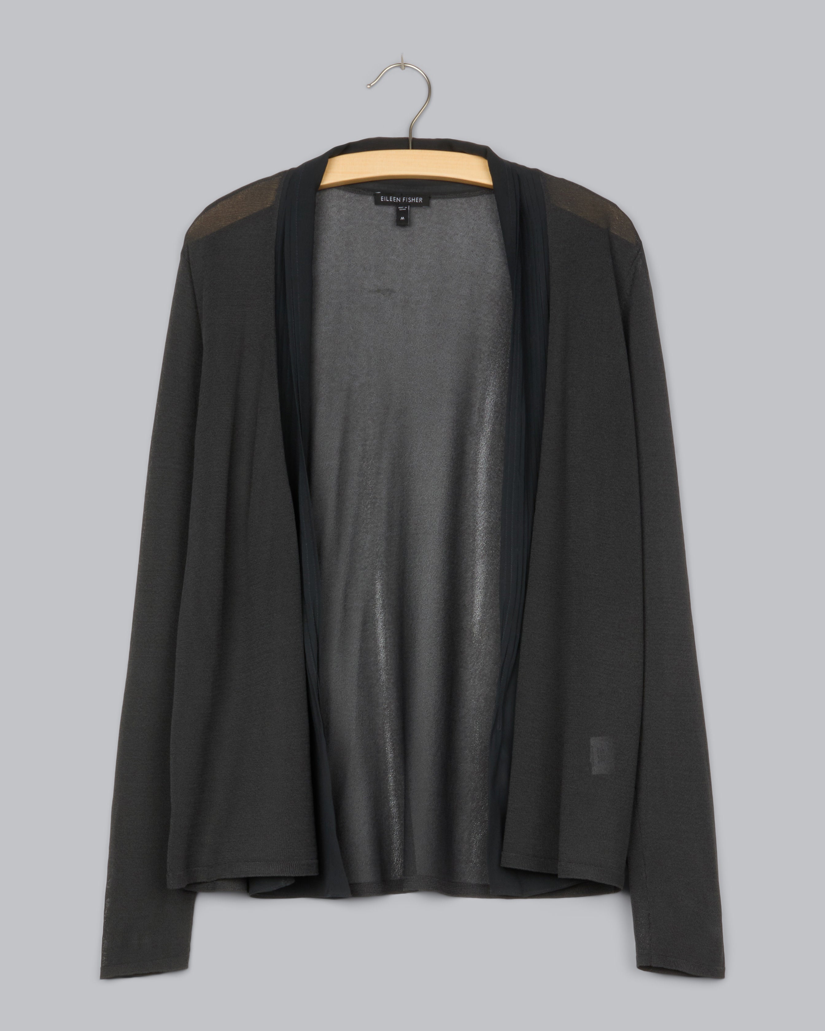 Rayon Cardigan Rayon Nylon Crinkle Cardigan – Eileen Fisher Renew