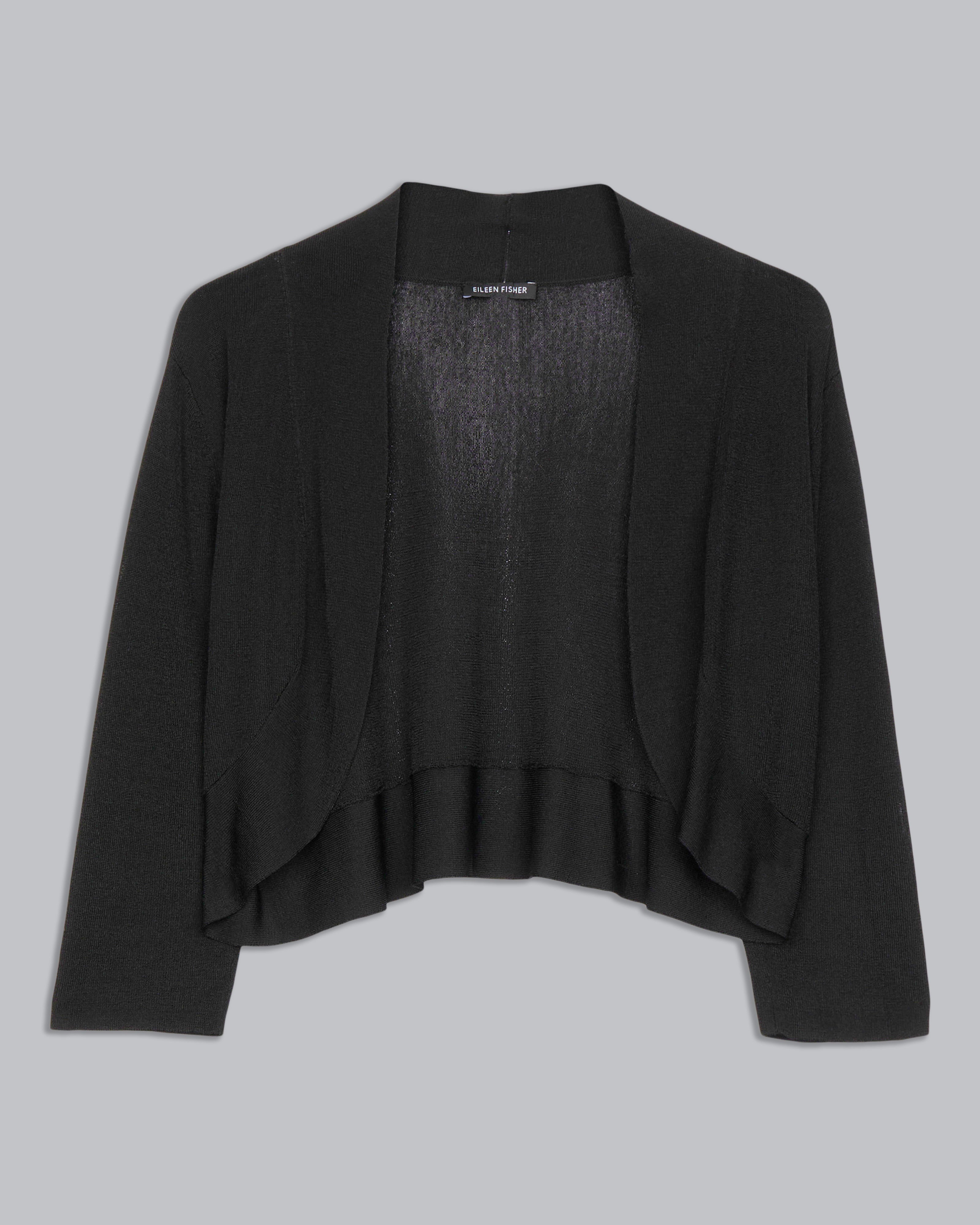 Rayon Cardigan Rayon Nylon Crinkle Cardigan – Eileen Fisher Renew
