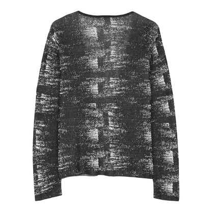 Fine Organic Linen Crepe Knit Cardigan
