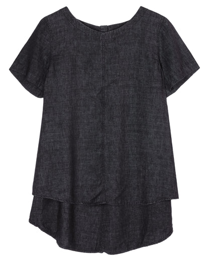 Washed Organic Linen Delave Shirt