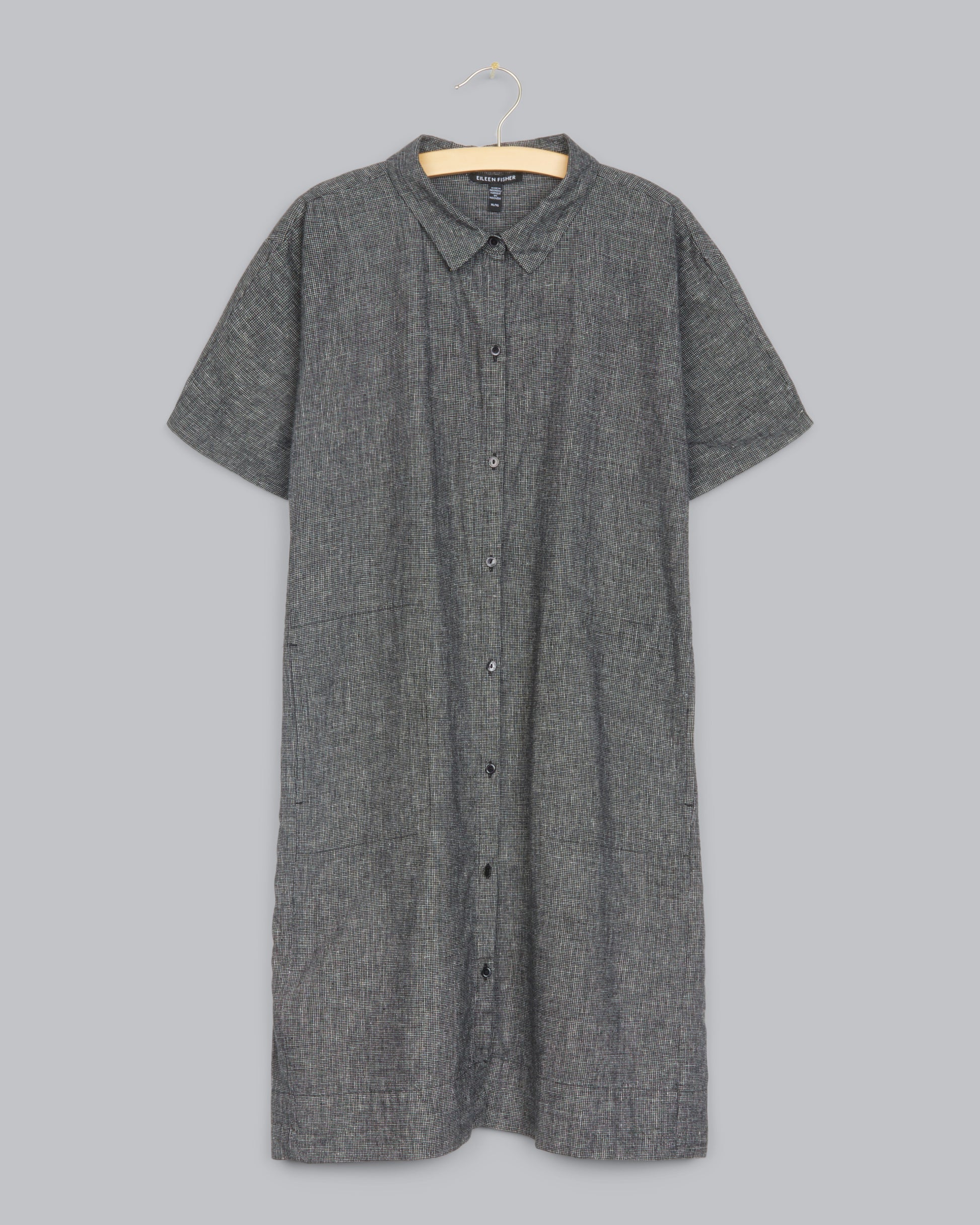 Hemp Organic Cotton Check Dress – Eileen Fisher Renew