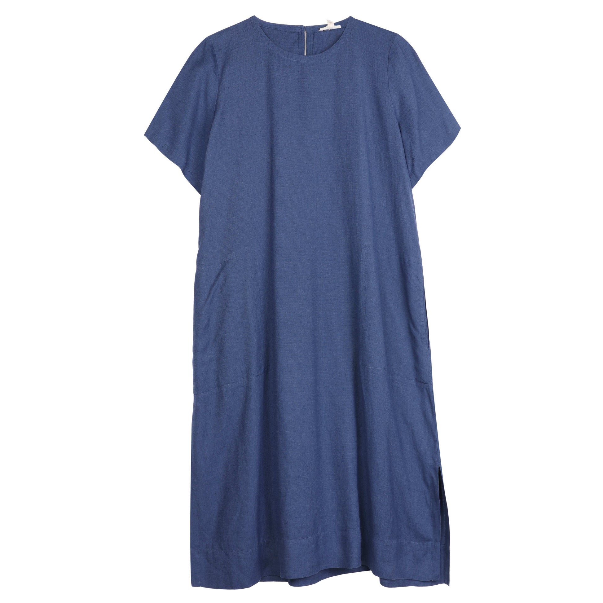 linen crepe dress Pink Linen Crepe Fluid Dress