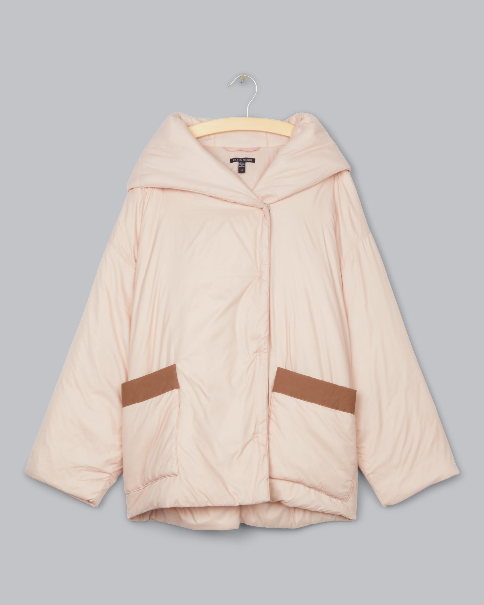Eggshell Recycled Nylon Puffer Jacket