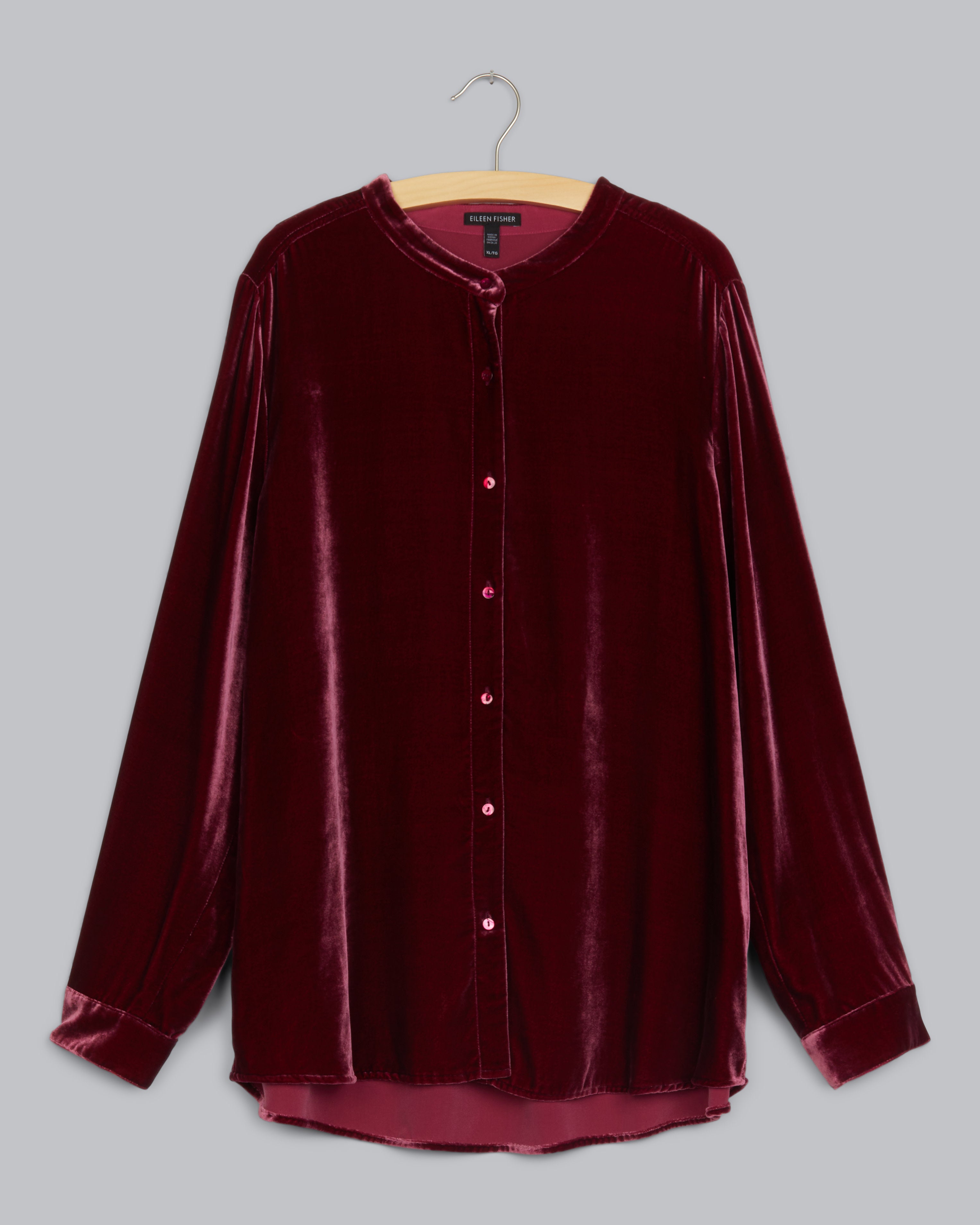 eileen fisher velvet tunic top