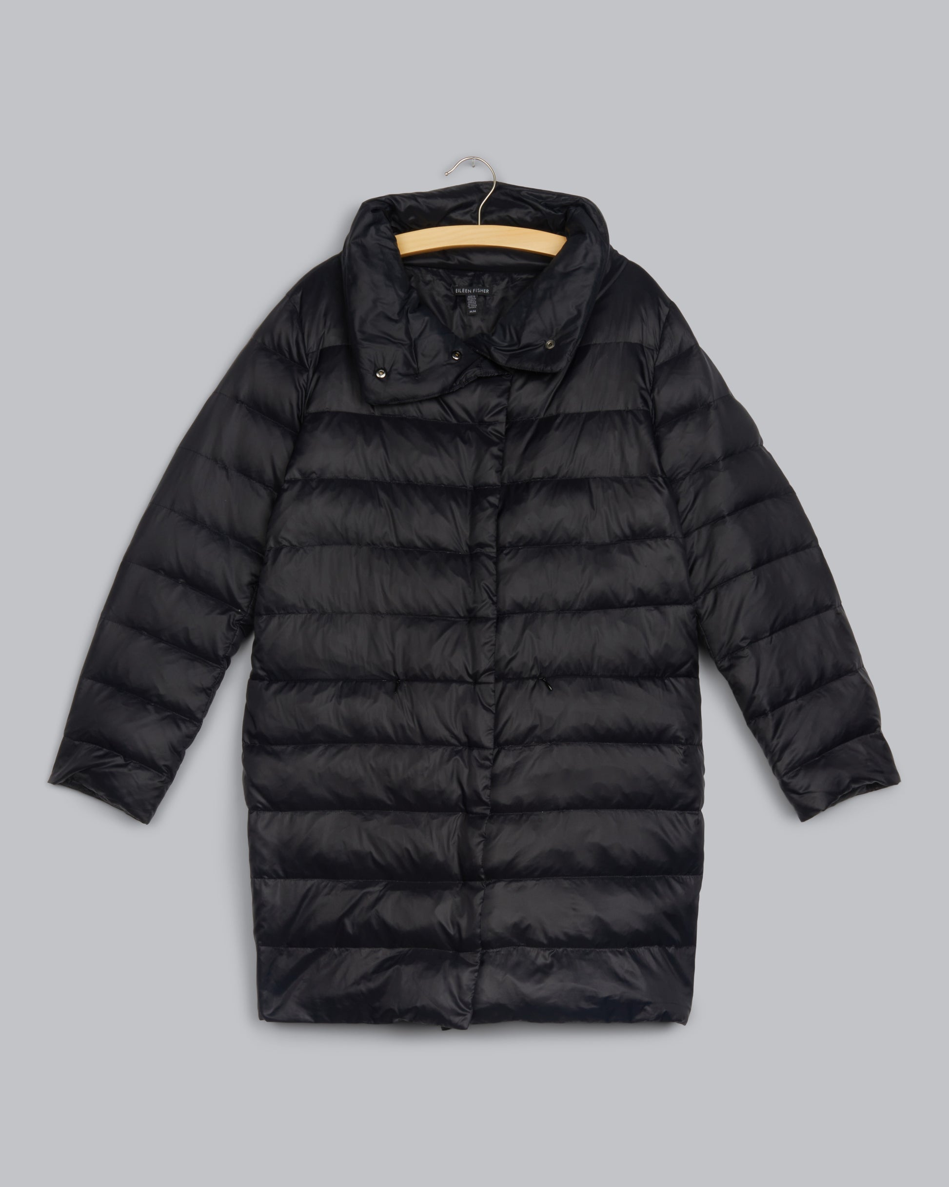 Eggshell Recycled Nylon Puffer Coat