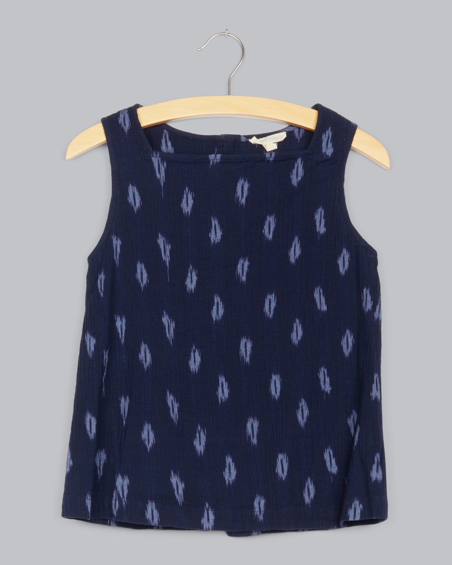Organic Cotton Midnight Ikat Tank