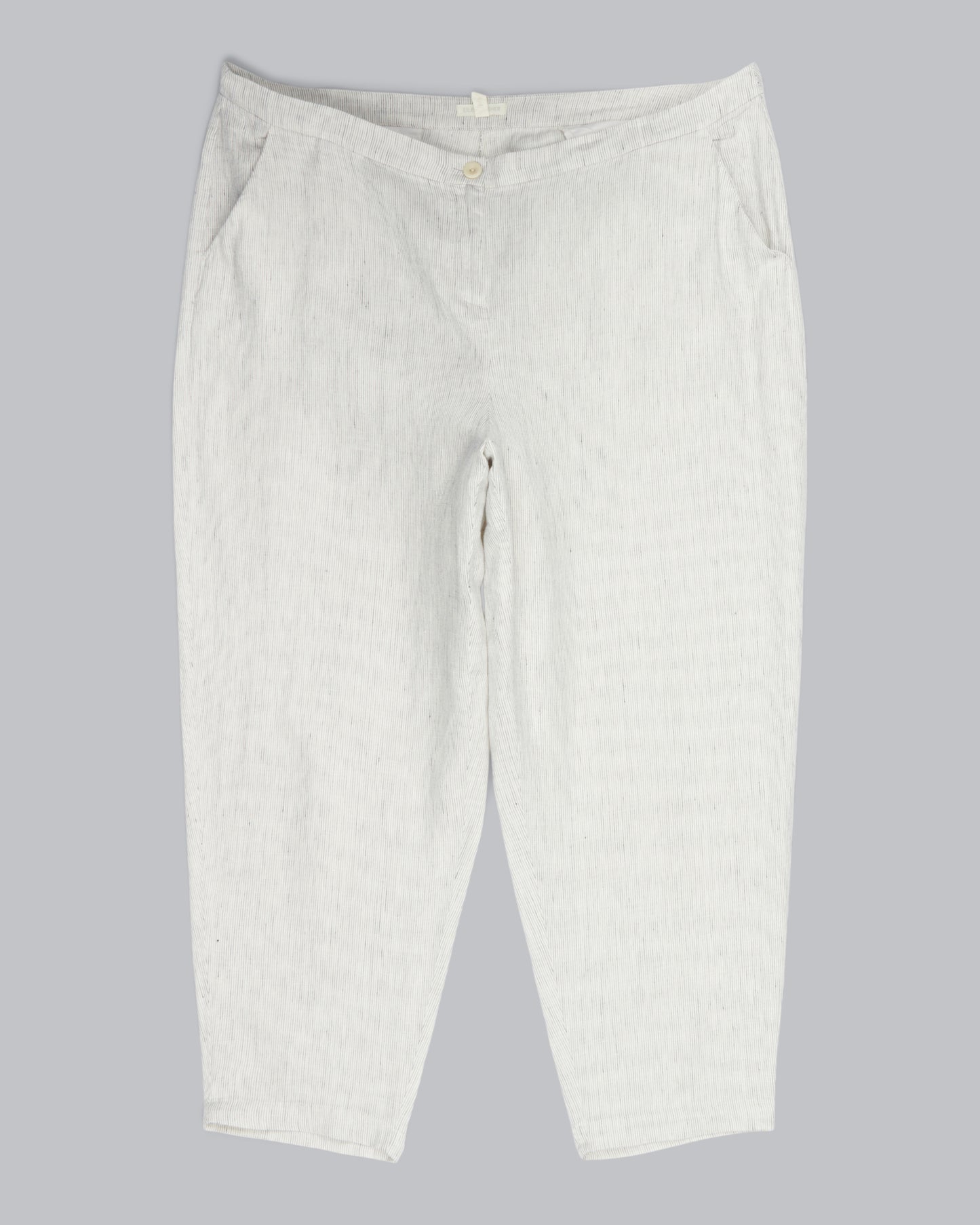 Slub Stripe Organic Linen Pant