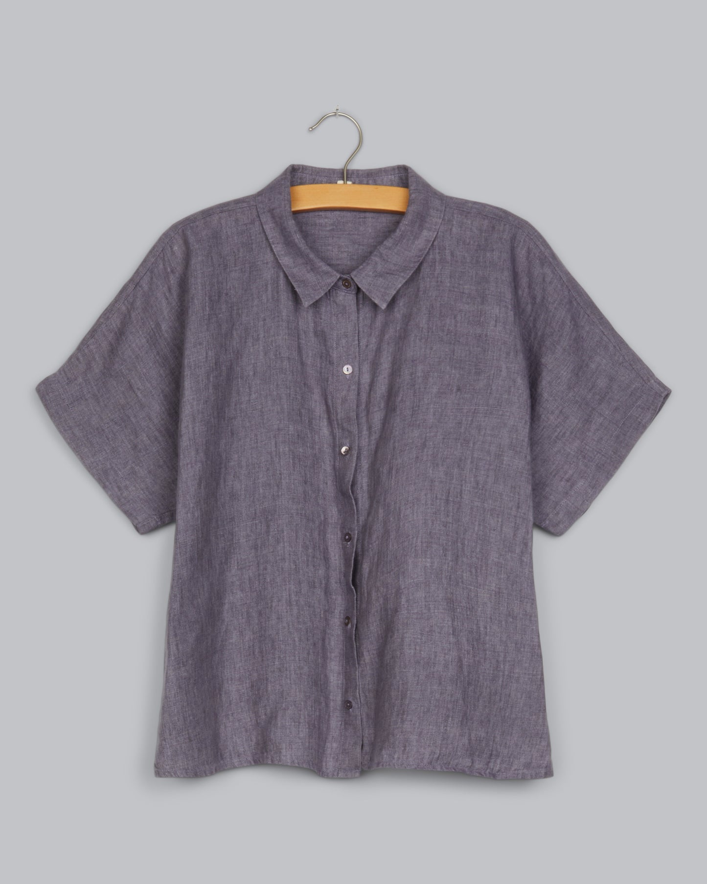 Washed Organic Linen Delave Shirt