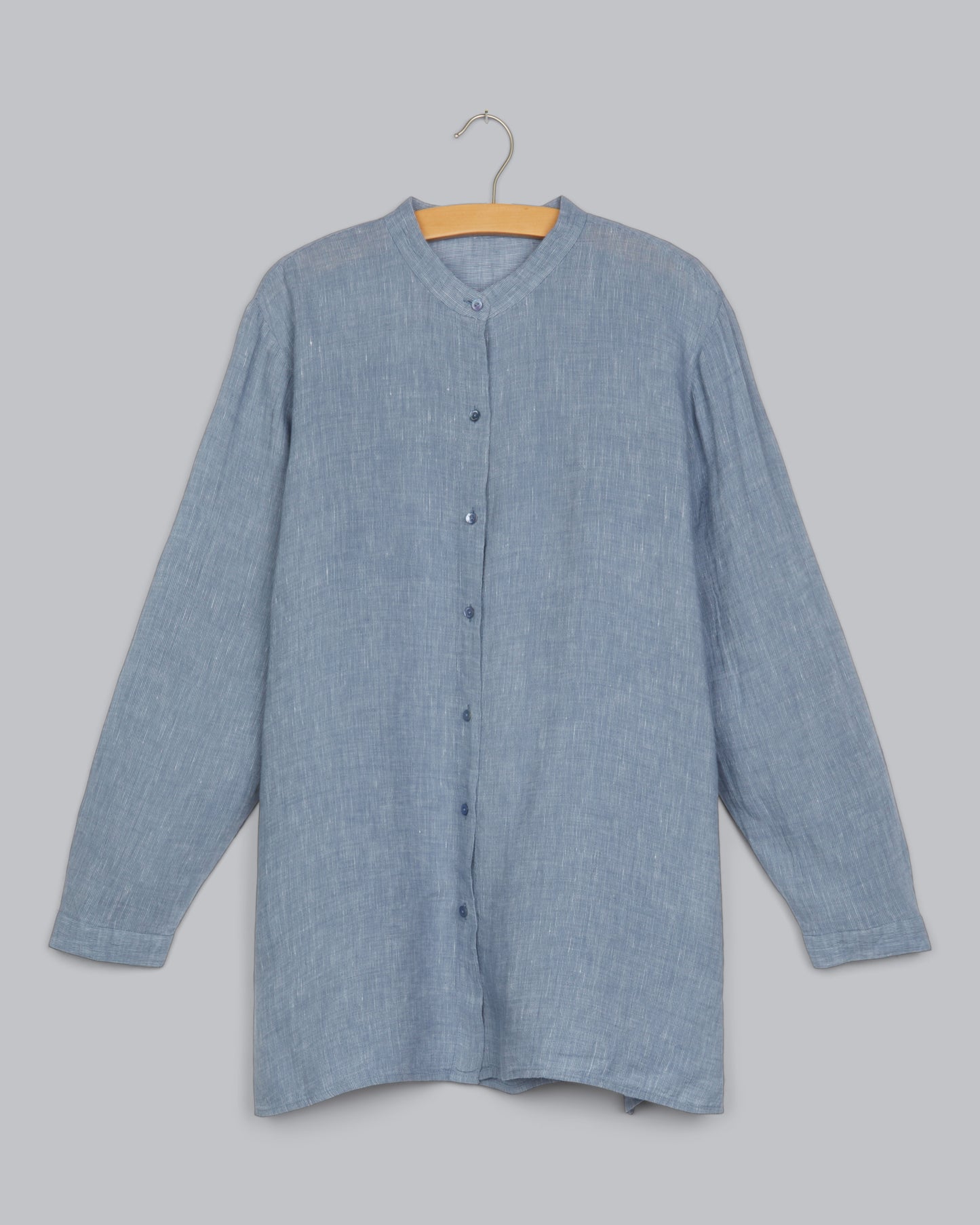 Striped Crinke Organic Linen Shirt
