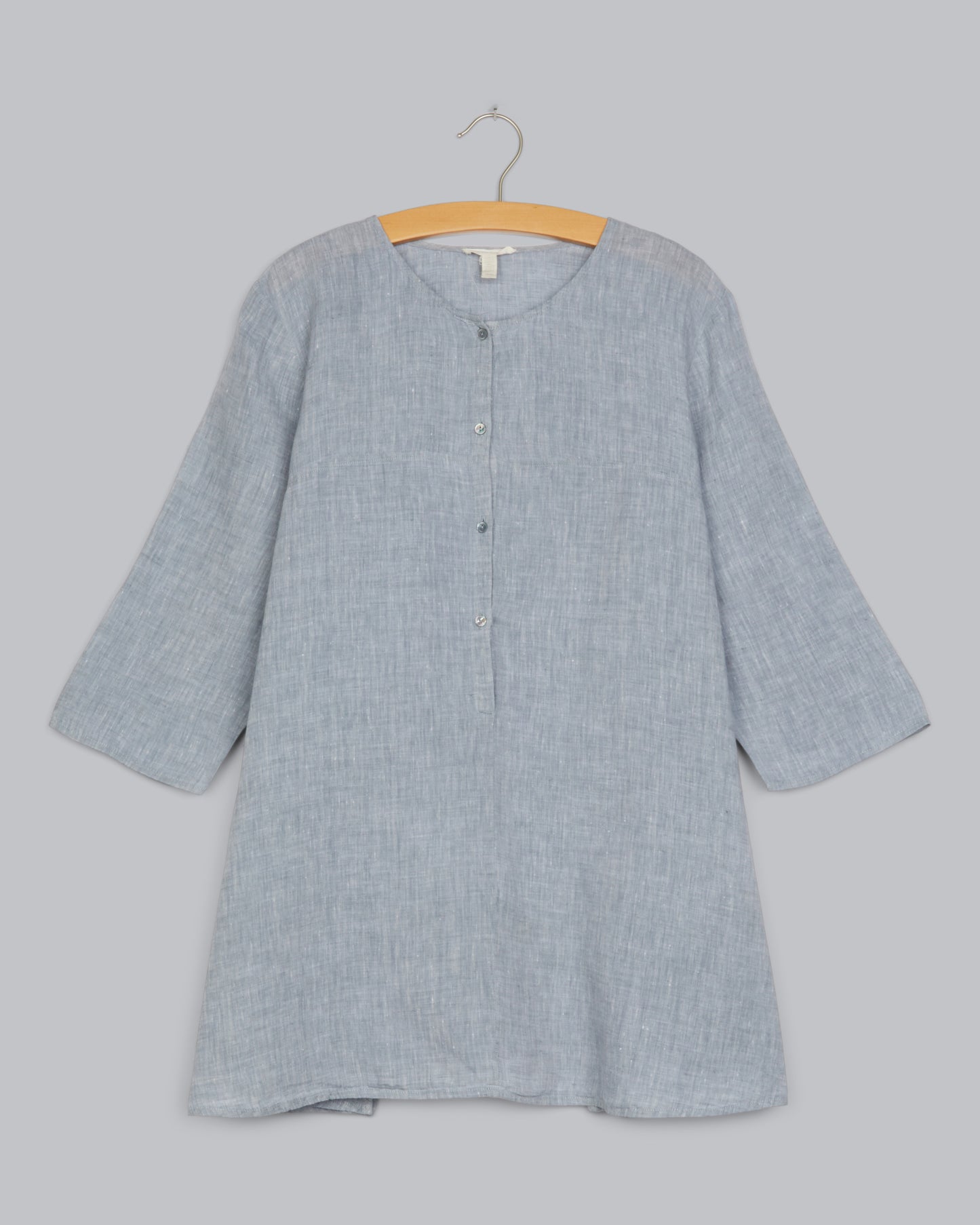 Yarn-Dyed Handkerchief Organic Linen Shirt