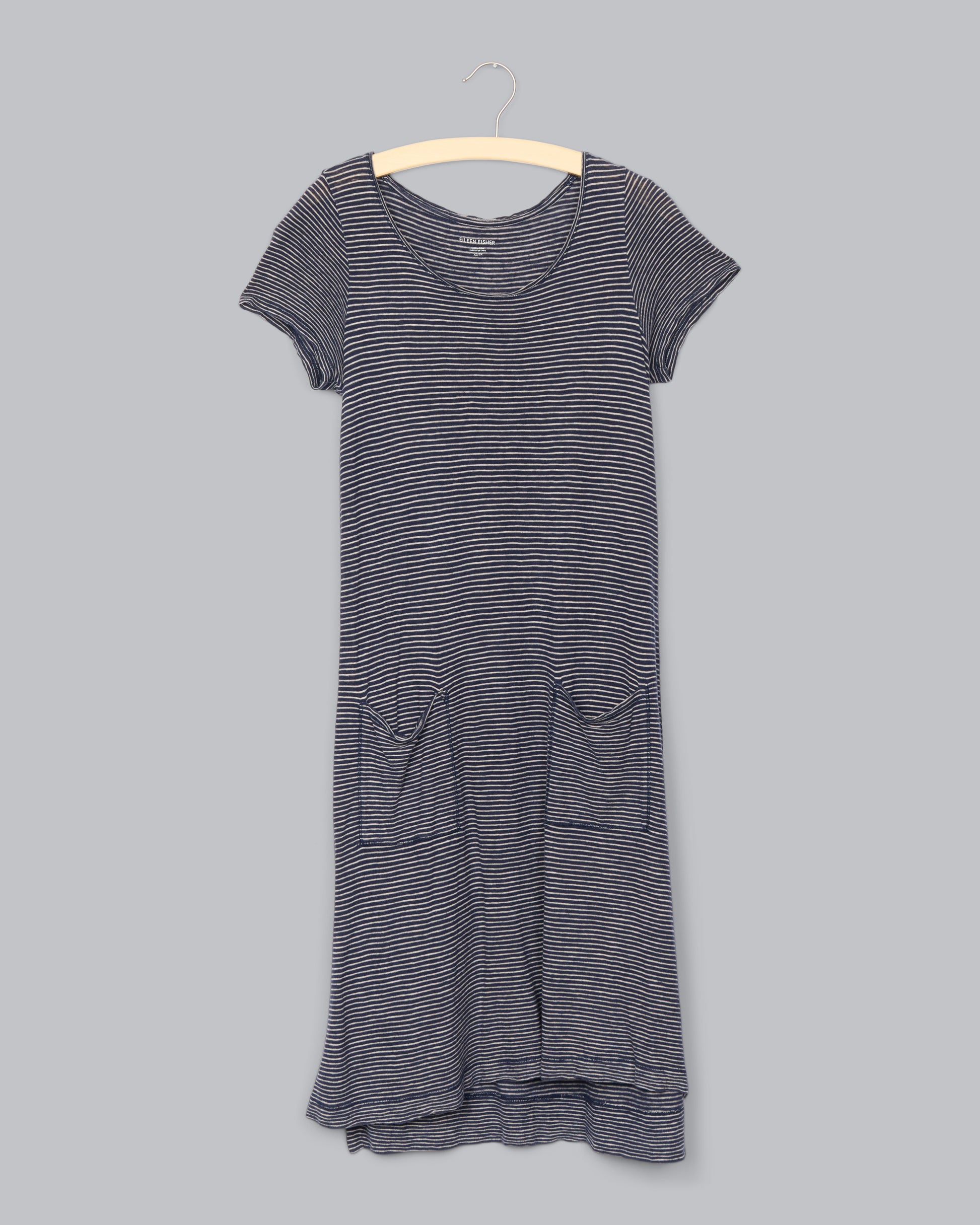Hemp & Organic Cotton Skinny Stripe Dress – Eileen Fisher Renew