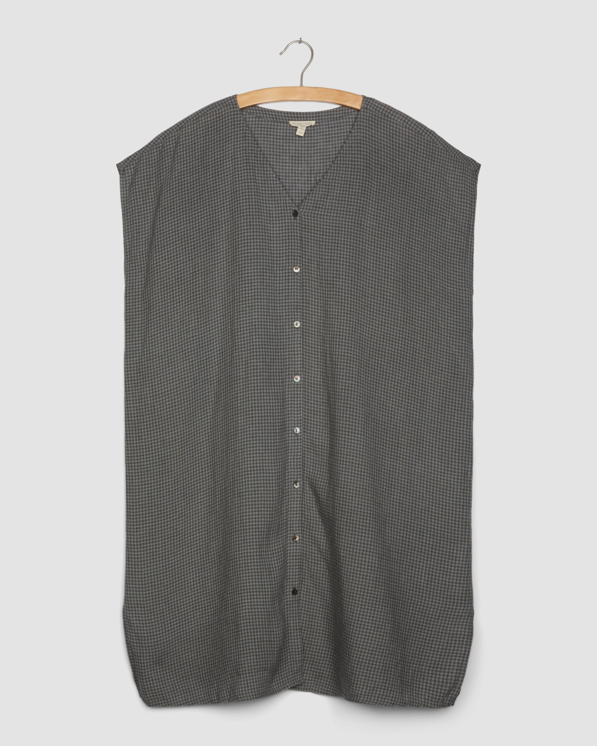 Organic Linen Check Dress Eileen Fisher Renew Organic Linen Check Dress Eileen Fisher Renew