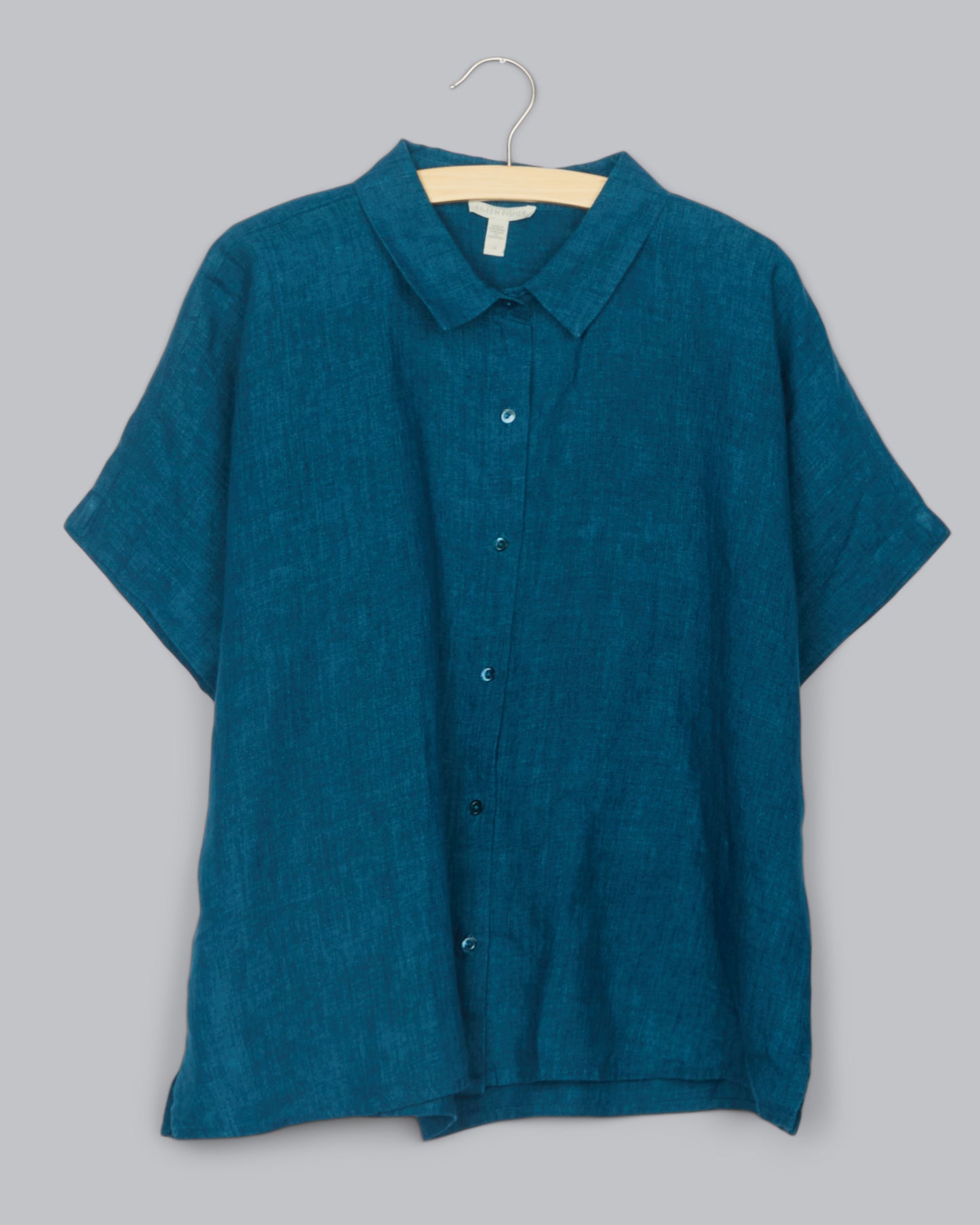 Washed Organic Linen Delave Shirt