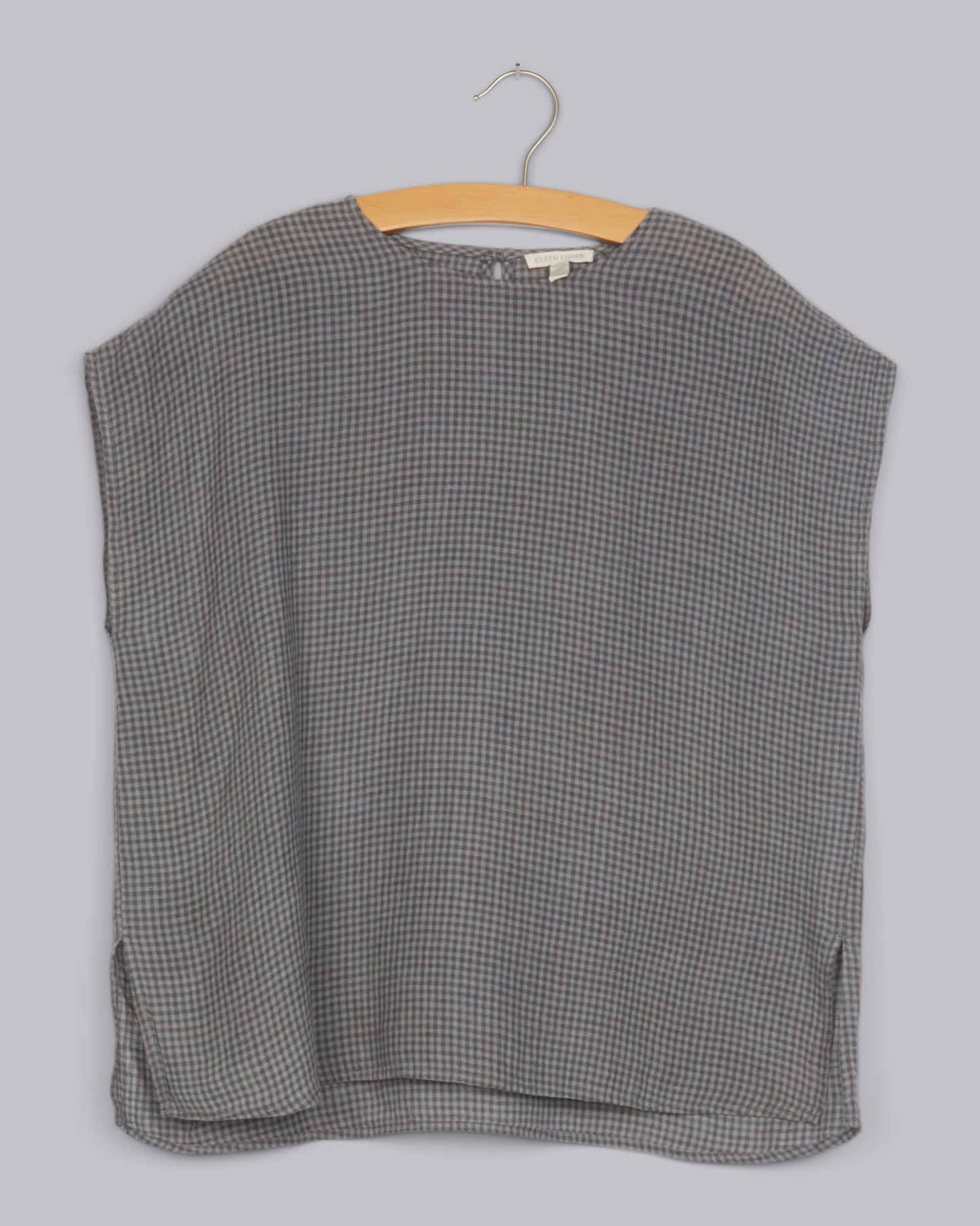 Organic Linen Check Tank