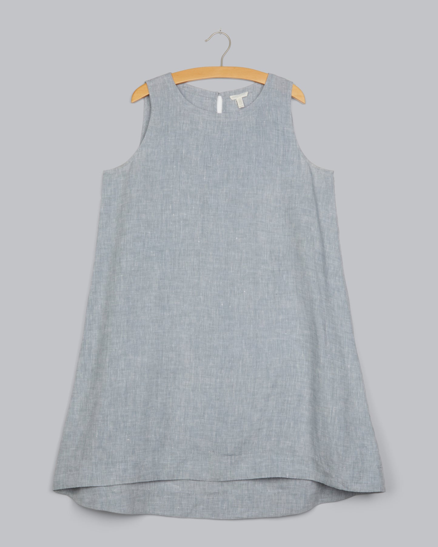 Yarn-Dyed Handkerchief Linen Dress