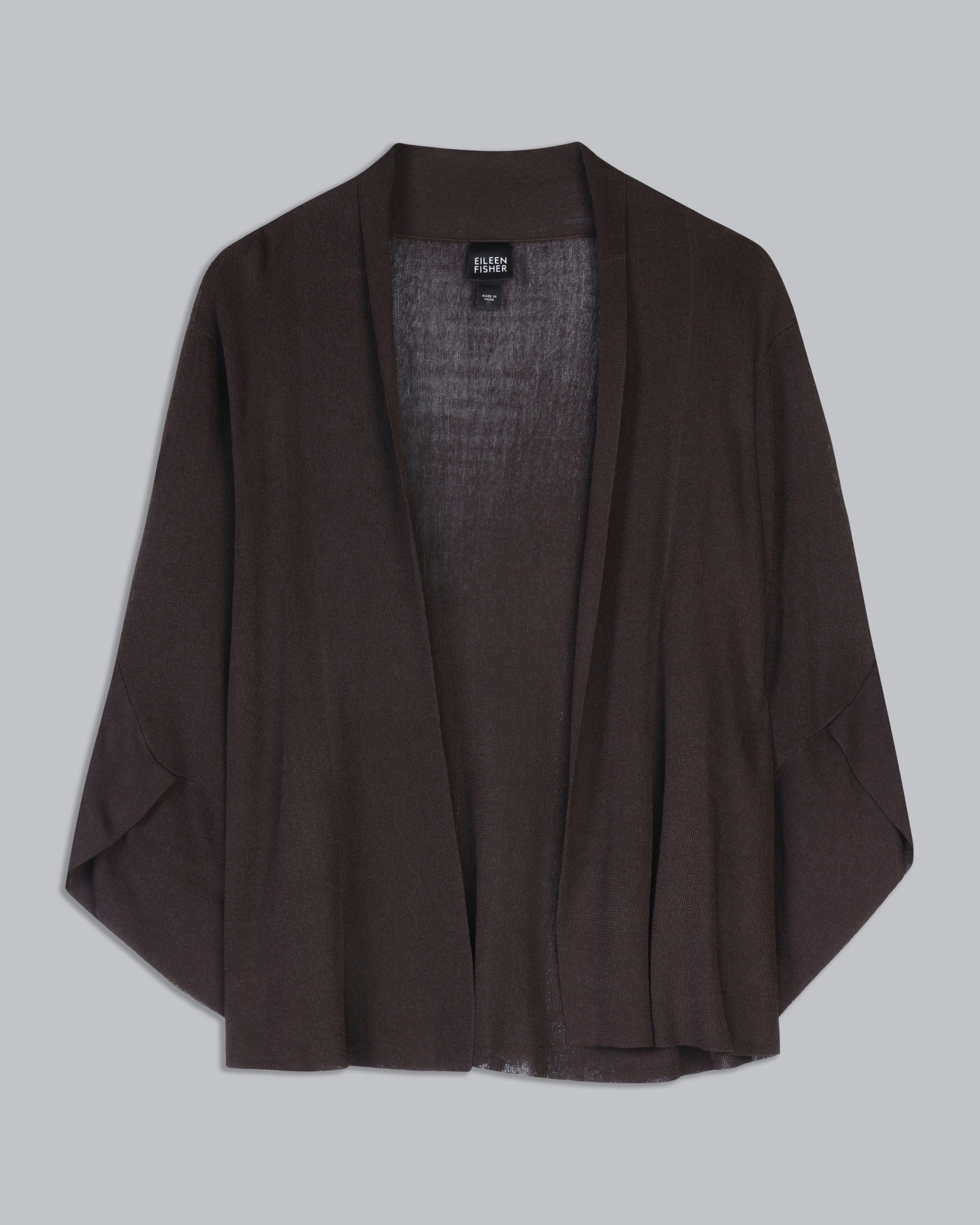 Rayon Cardigan Rayon Nylon Crinkle Cardigan – Eileen Fisher Renew