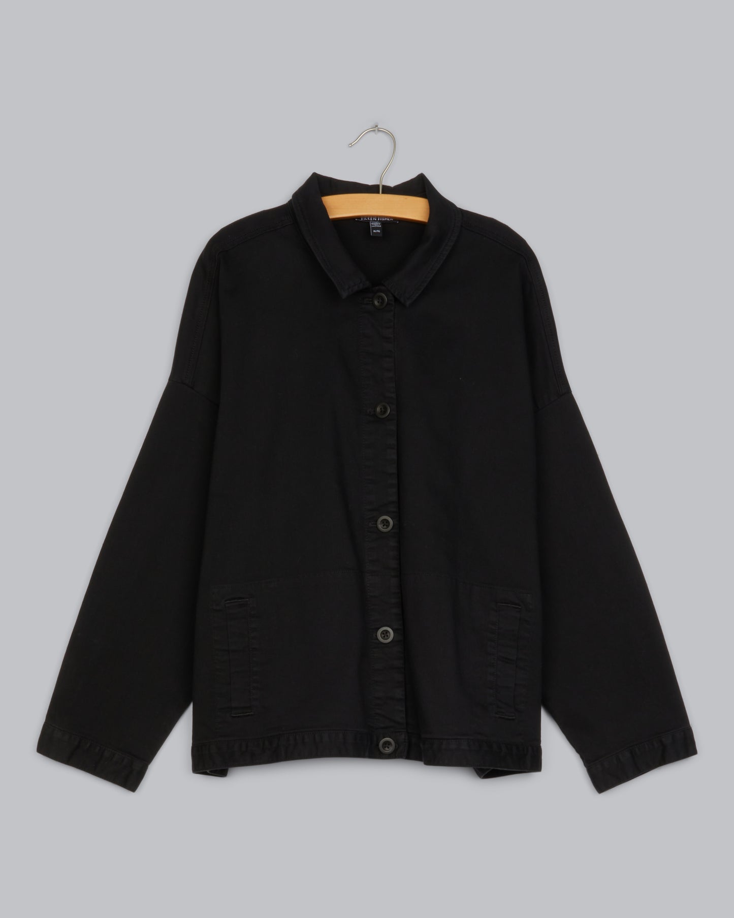 Garment Dyed Organic Cotton Stretch Denim Jacket