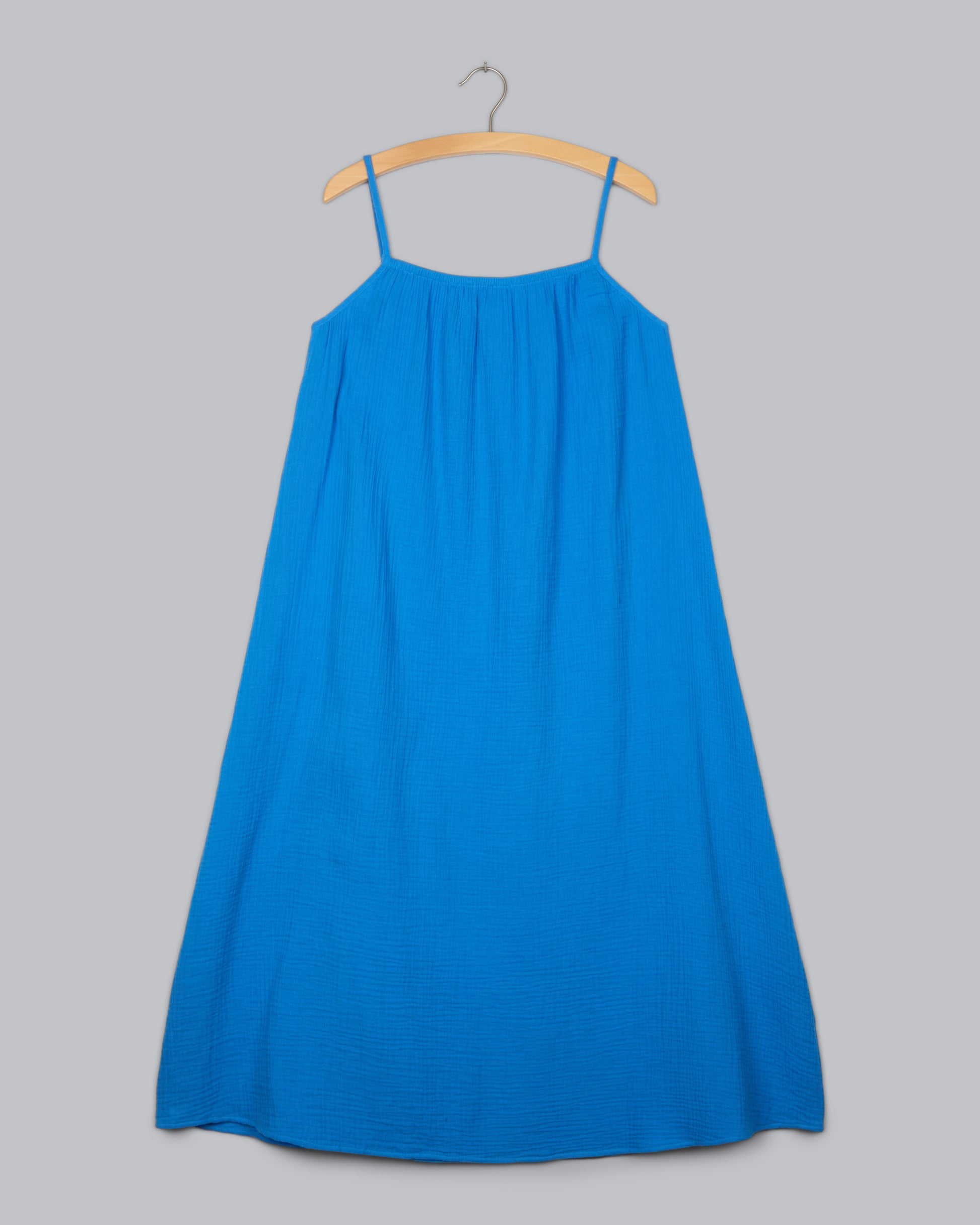 blue cotton gauze dress Organic Cotton Lofty Gauze Dress – Eileen Fisher Renew