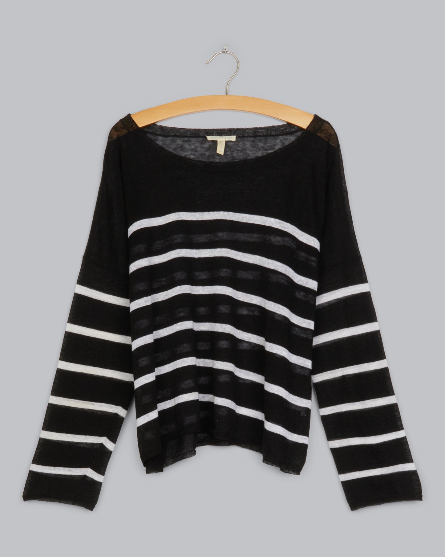 Fine Organic Linen Crepe Stripe Pullover
