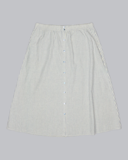 Hemp Organic Cotton Wide Stripe Skirt