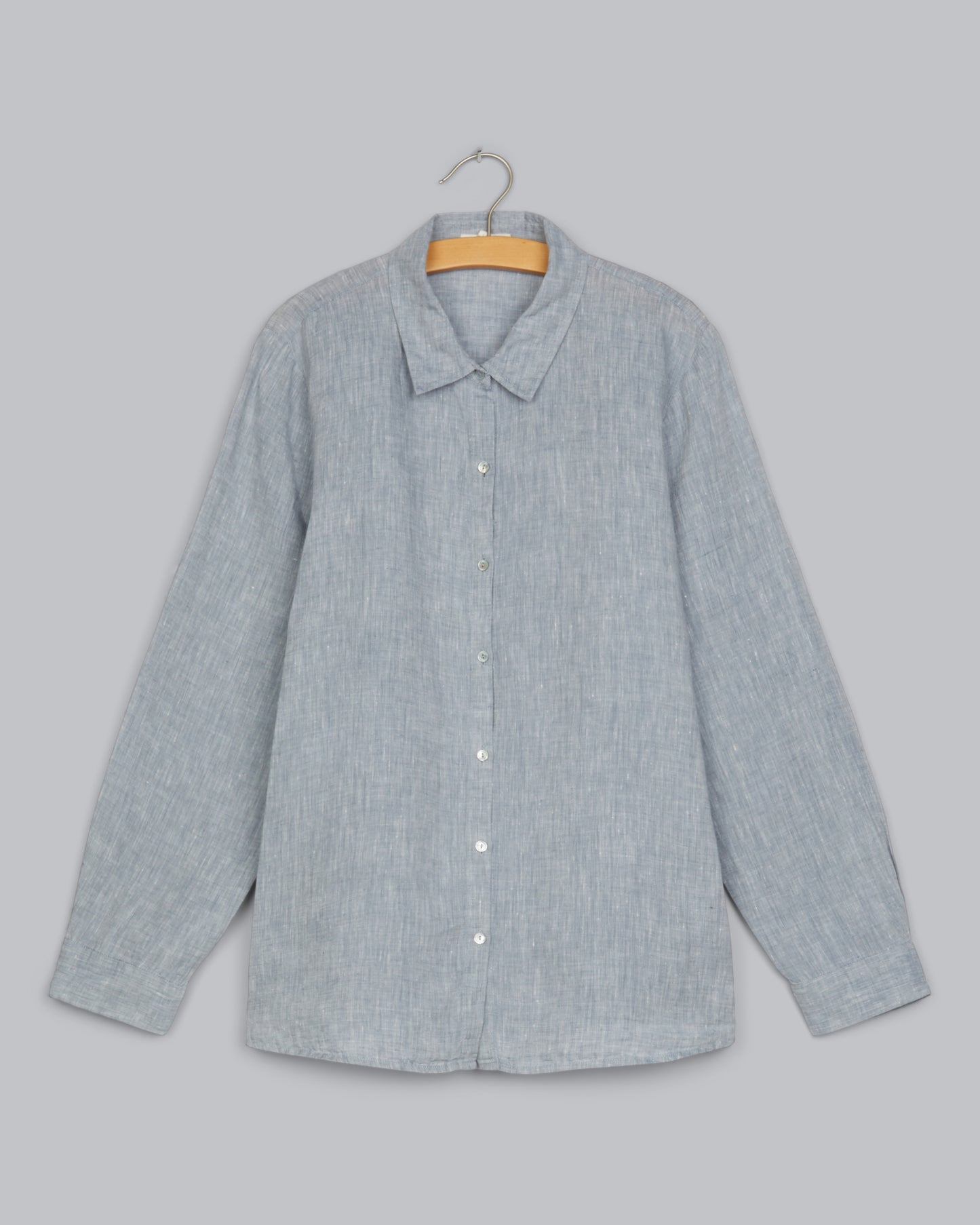 Yarn-Dyed Handkerchief Linen Shirt
