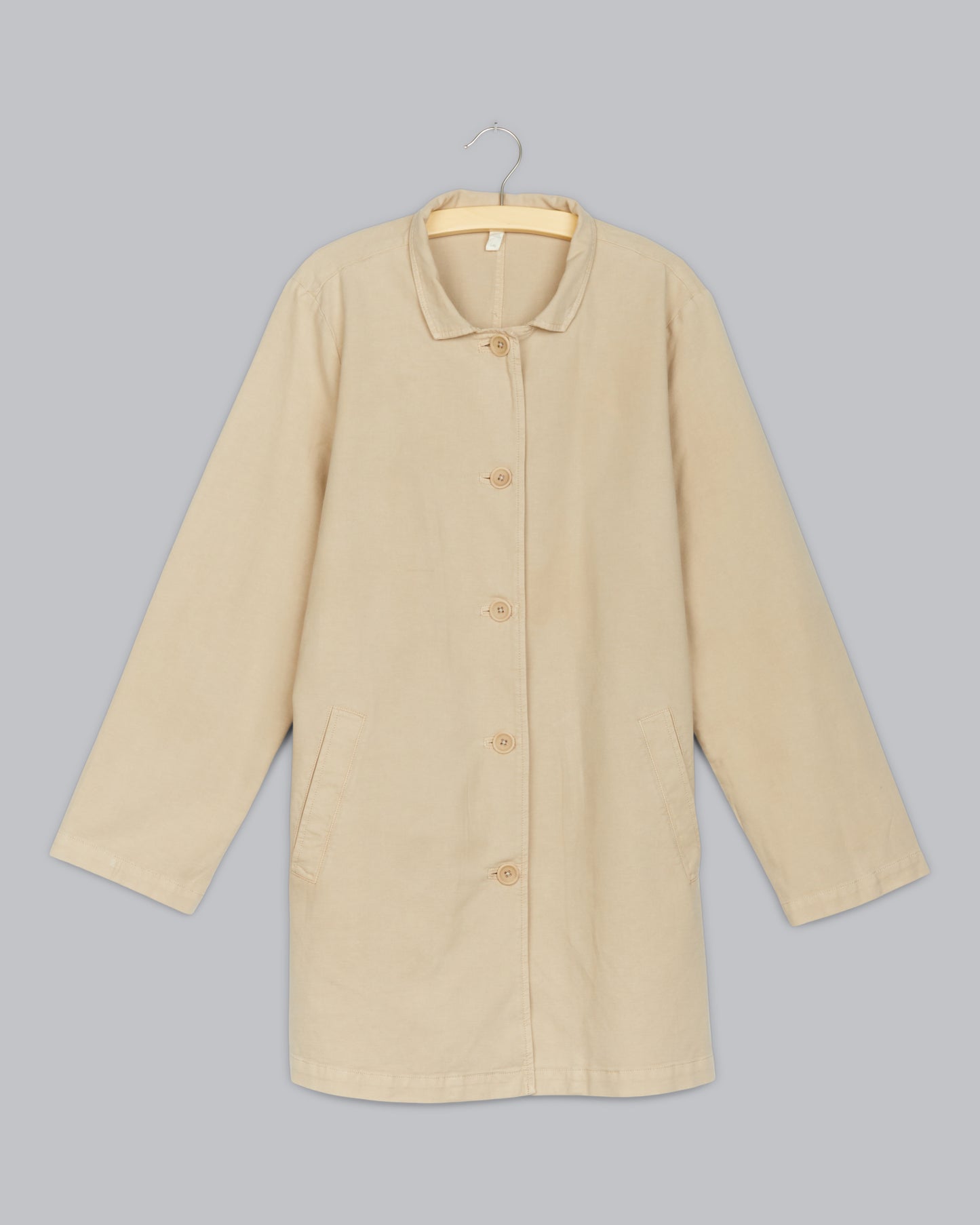 Stretch Cotton Hemp Canvas Coat