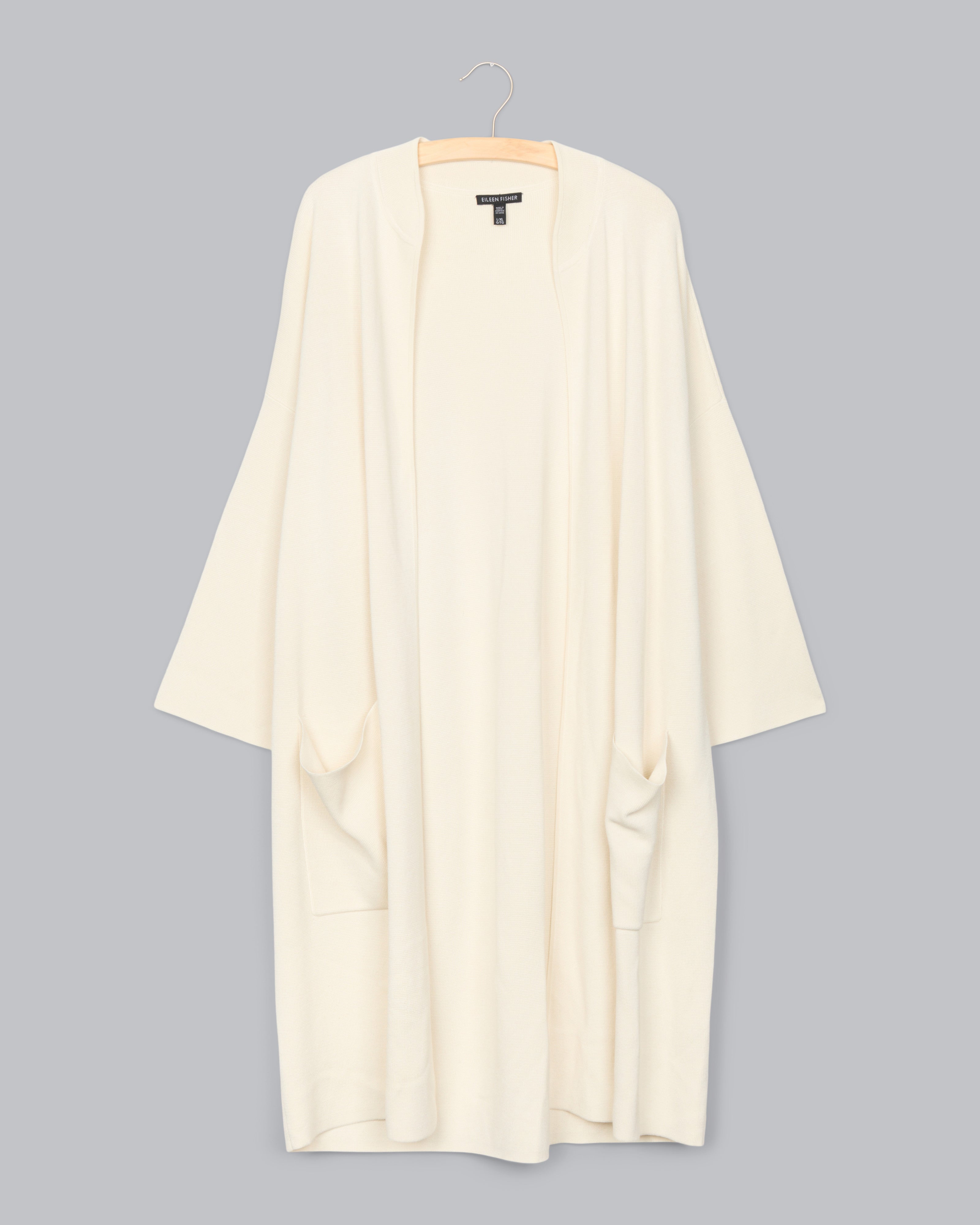 Silk & Organic Cotton Interlock Cardigan – Eileen Fisher Renew