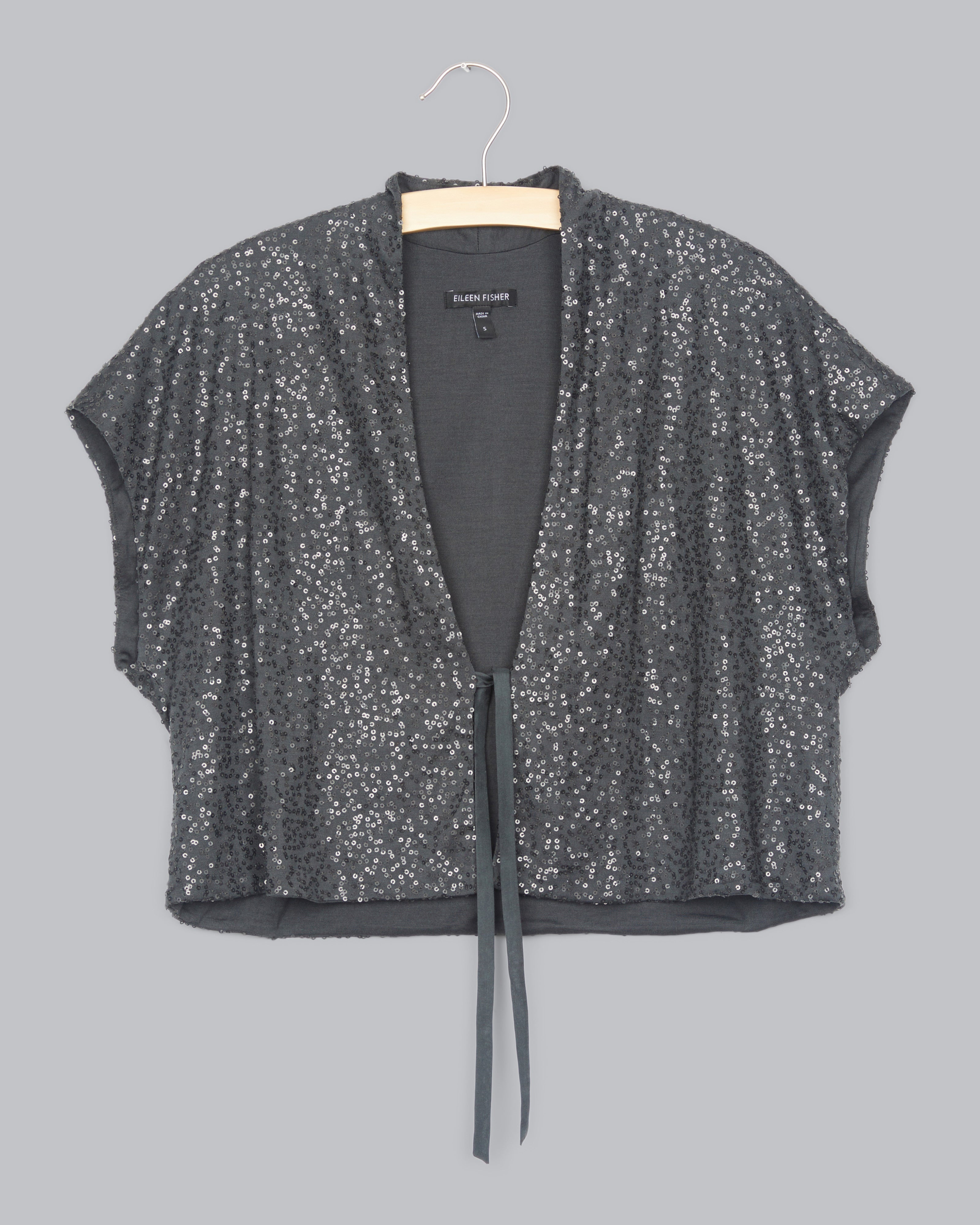 Sequin Stretch Cardigan – Eileen Fisher Renew