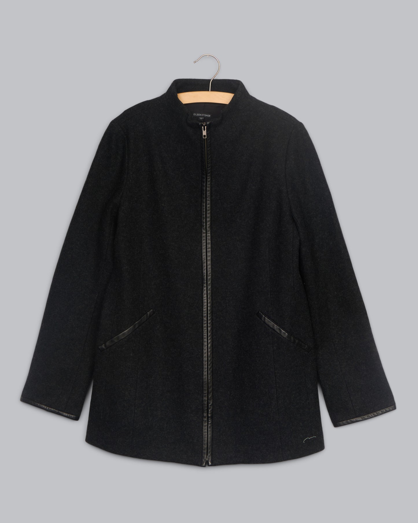 Felted Flannel Melange Coat
