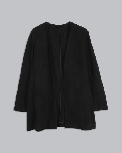 Cotton Tencel Stretch Geometry Coat