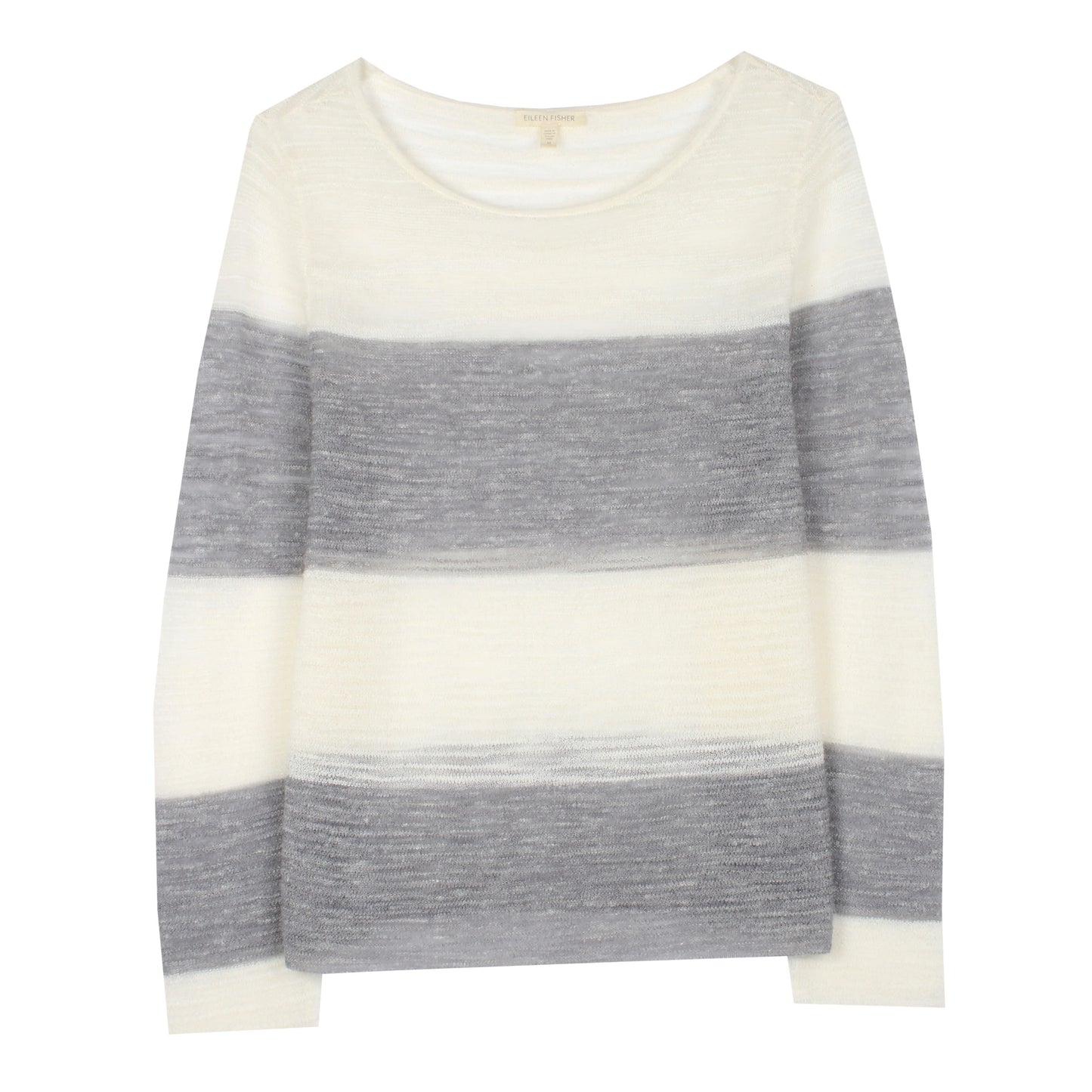 Sheer Boucle Slub Pullover