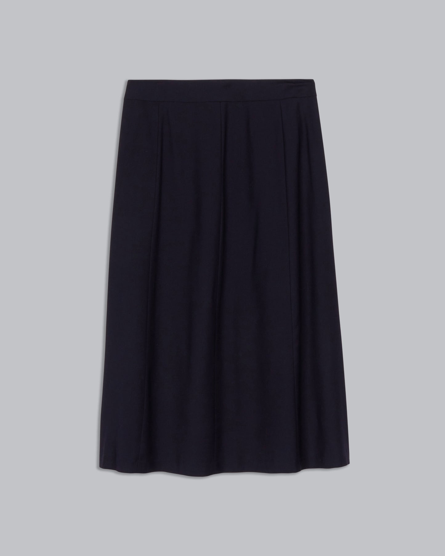 Tropical Viscose Wool Stretch Skirt