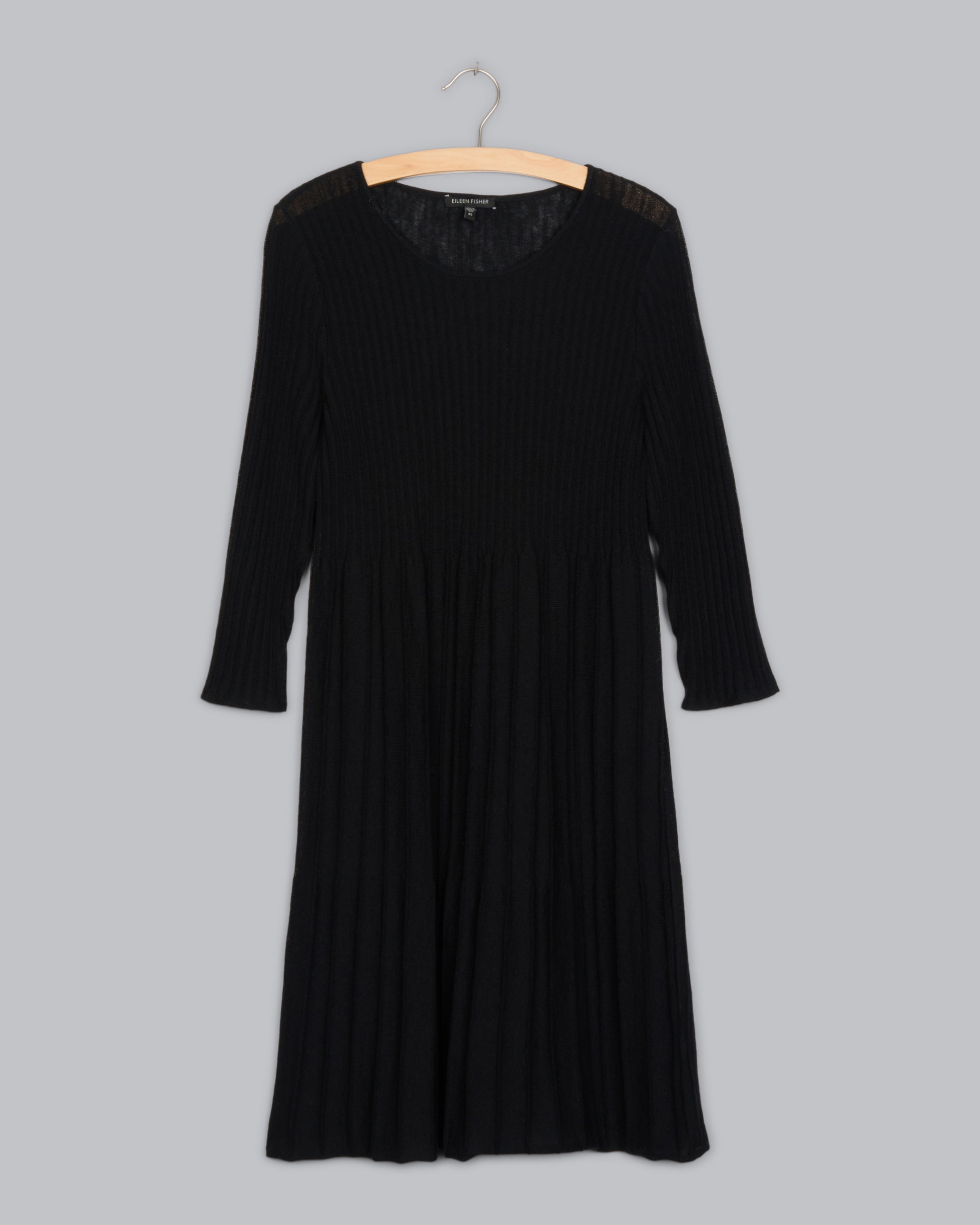Washable Wool Rib Release Pleat Dress Eileen Fisher Renew Washable Wool Rib Release Pleat Dress Eileen Fisher Renew