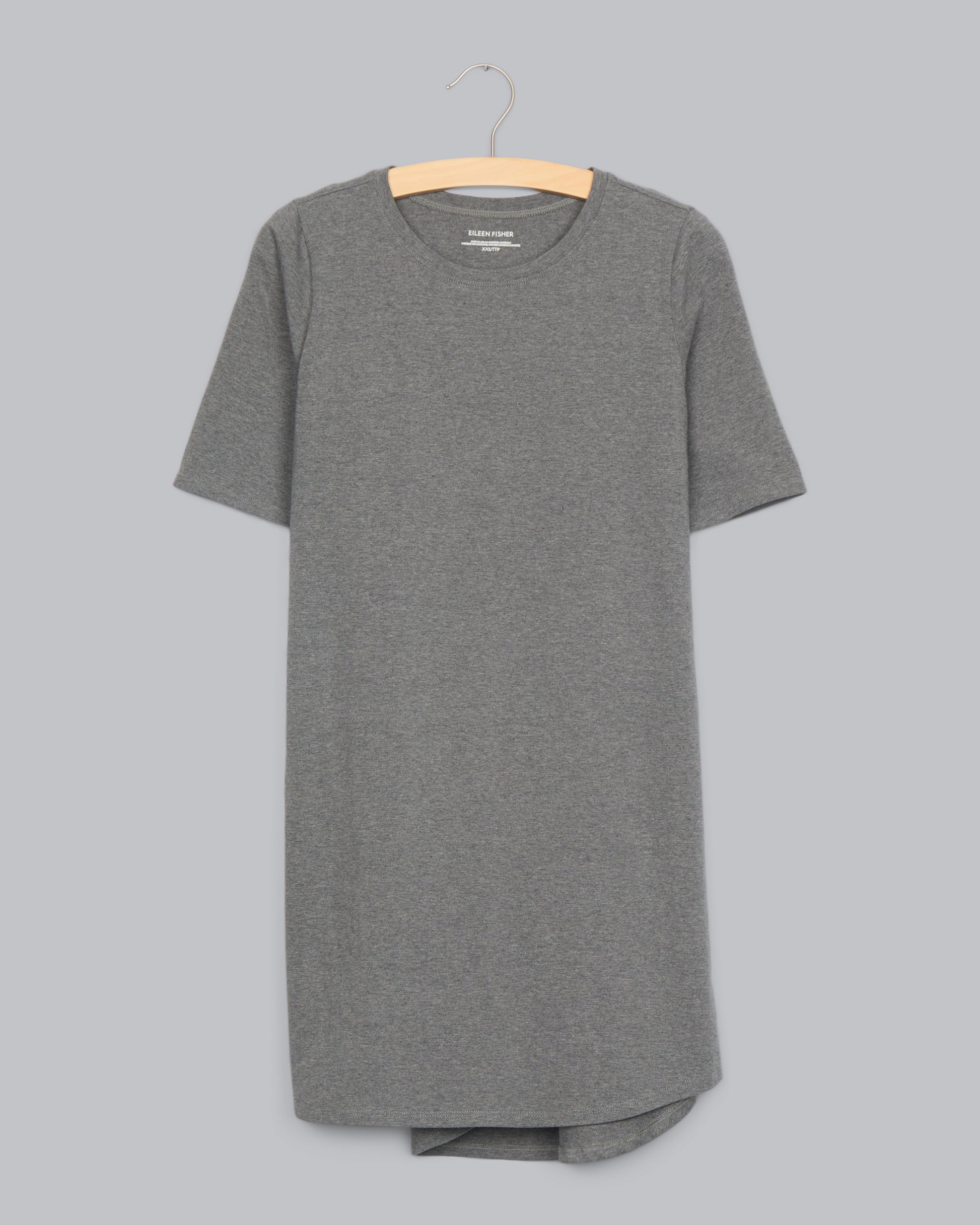 Heathered Organic Cotton Stretch Jersey Dress Eileen Fisher Renew Heathered Organic Cotton Stretch Jersey Dress Eileen Fisher Renew